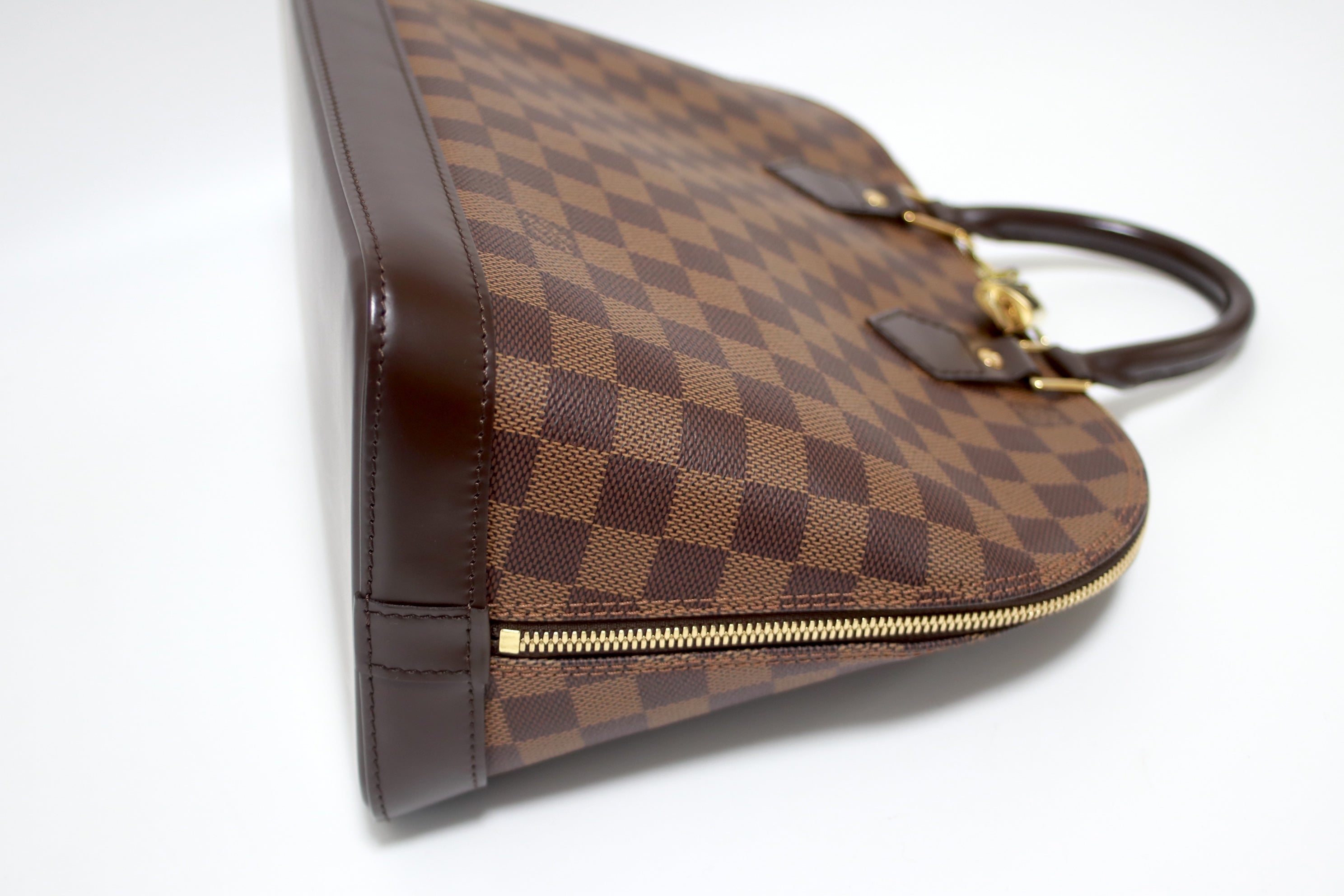 Louis Vuitton Alma PM Damier Ebene Handbag Used (8651)