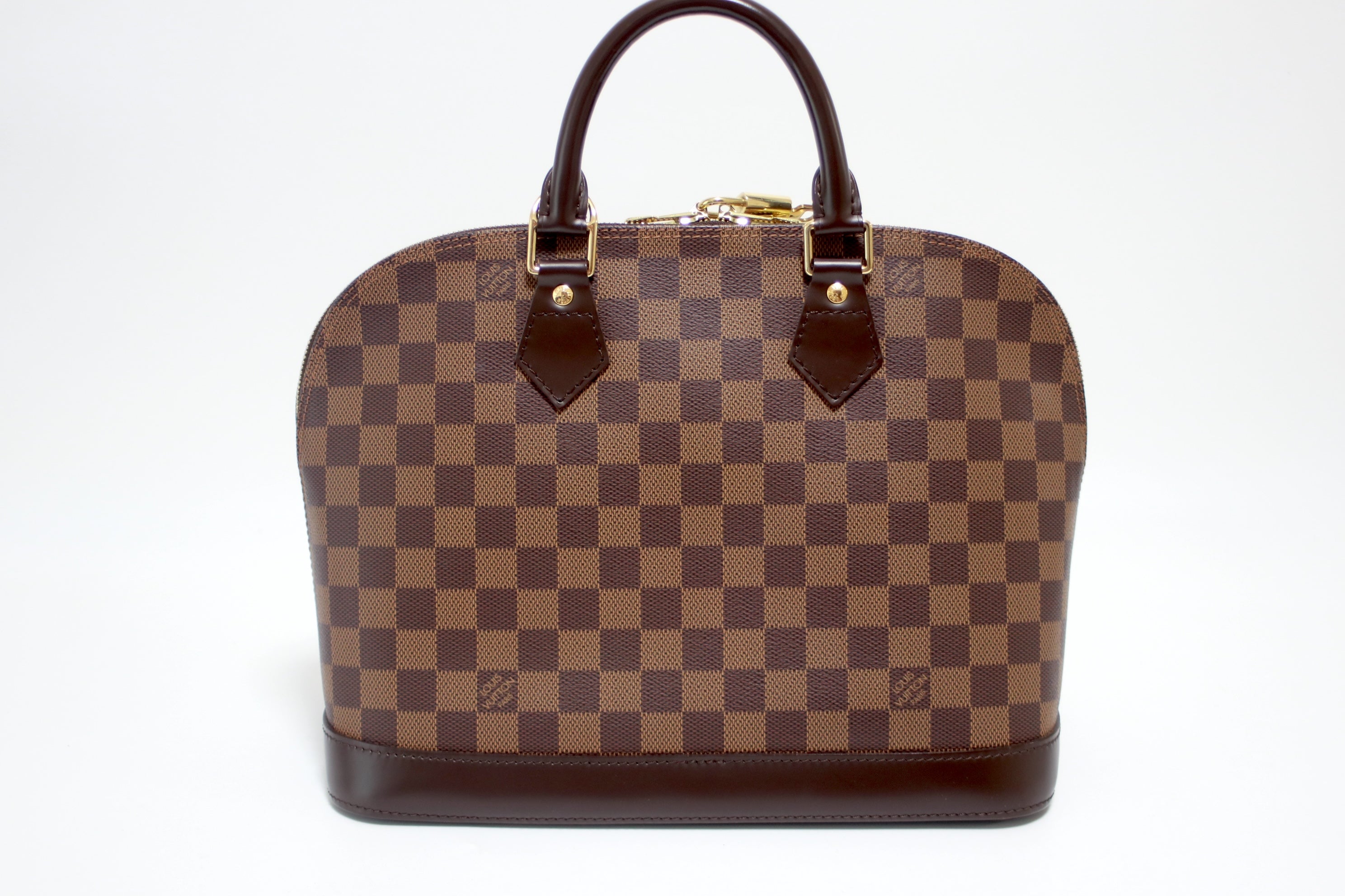 Louis Vuitton Alma PM Damier Ebene Handbag Used (8651)