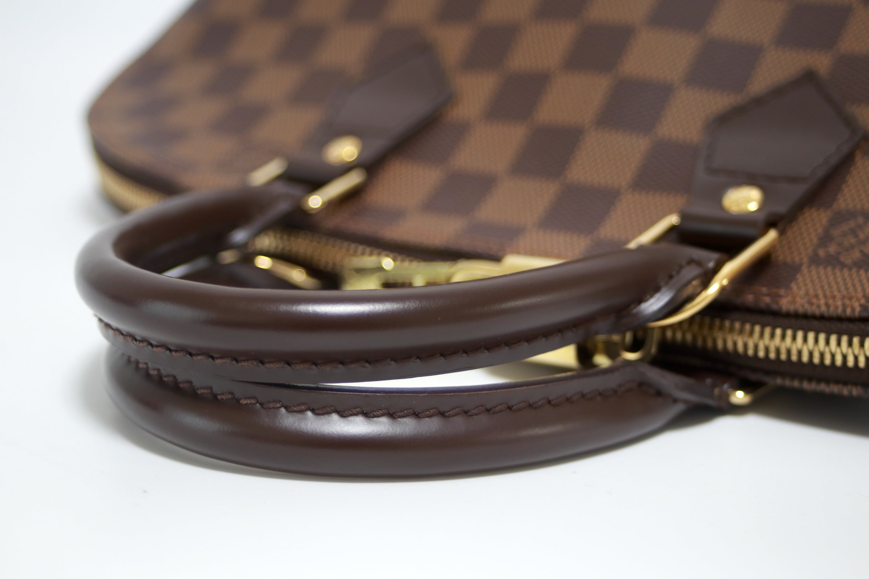 Louis Vuitton Alma PM Damier Ebene Handbag Used (8651)