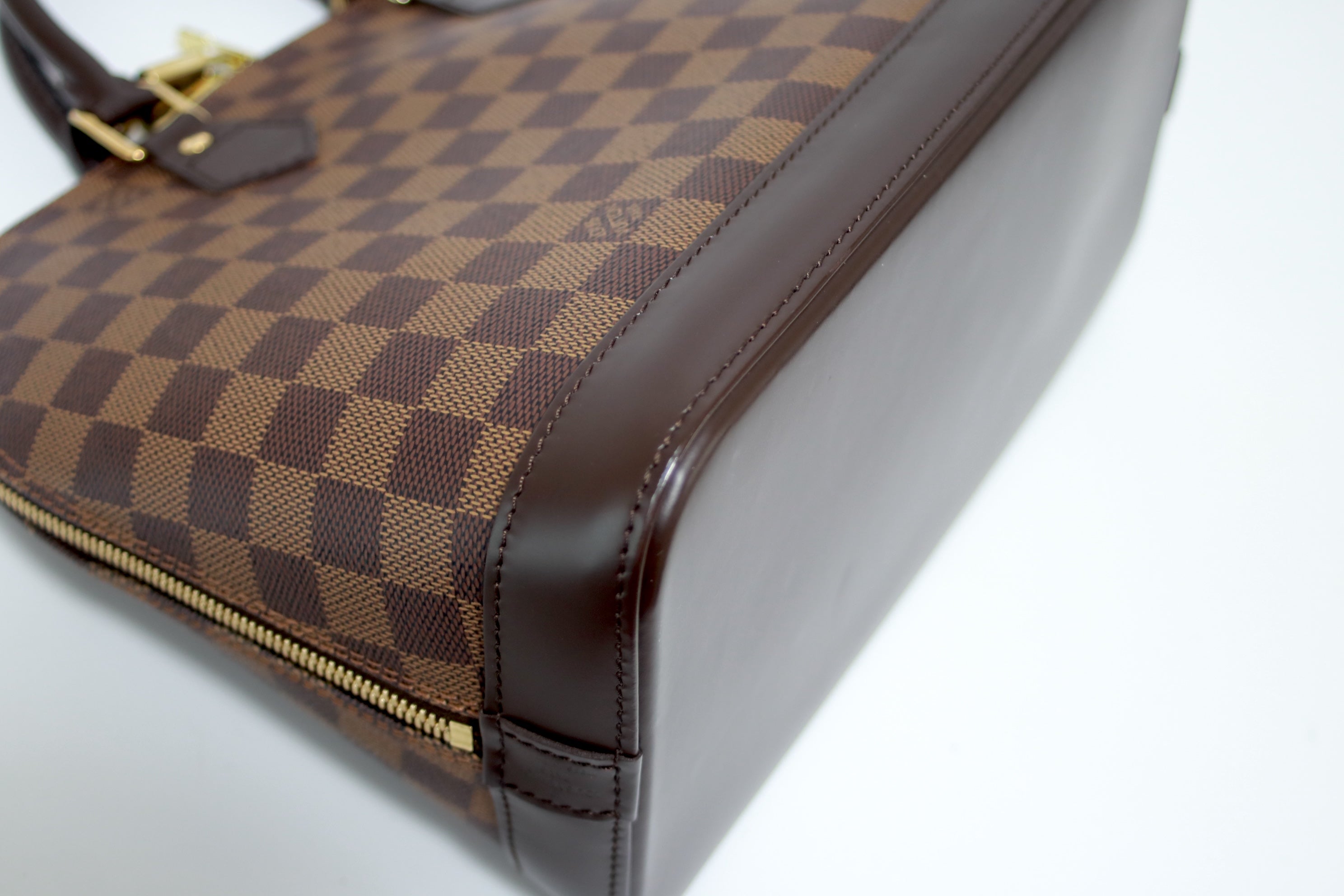 Louis Vuitton Alma PM Damier Ebene Handbag Used (8651)