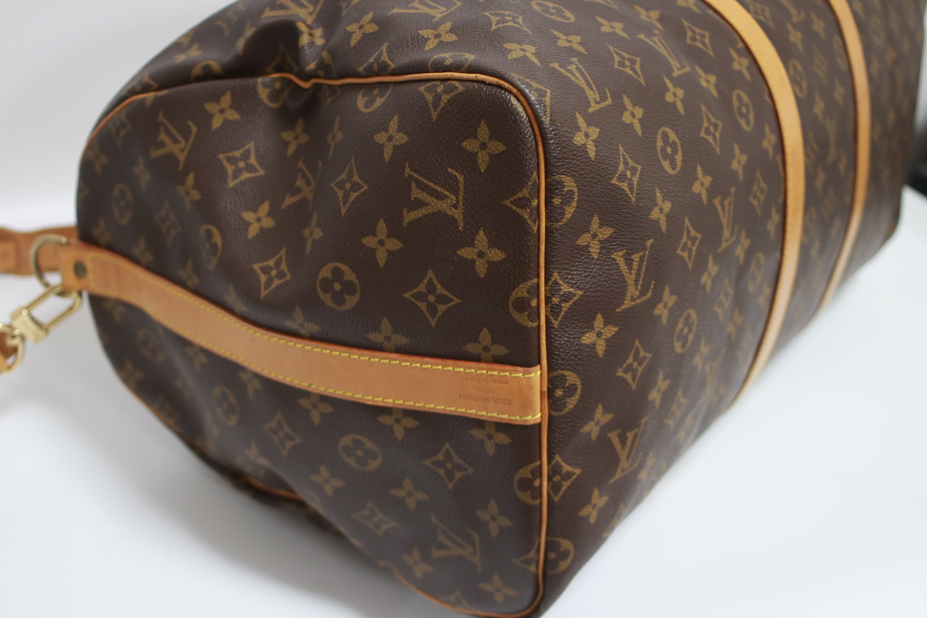 Louis Vuitton Keepall 55 Bandouliere Used (7494)