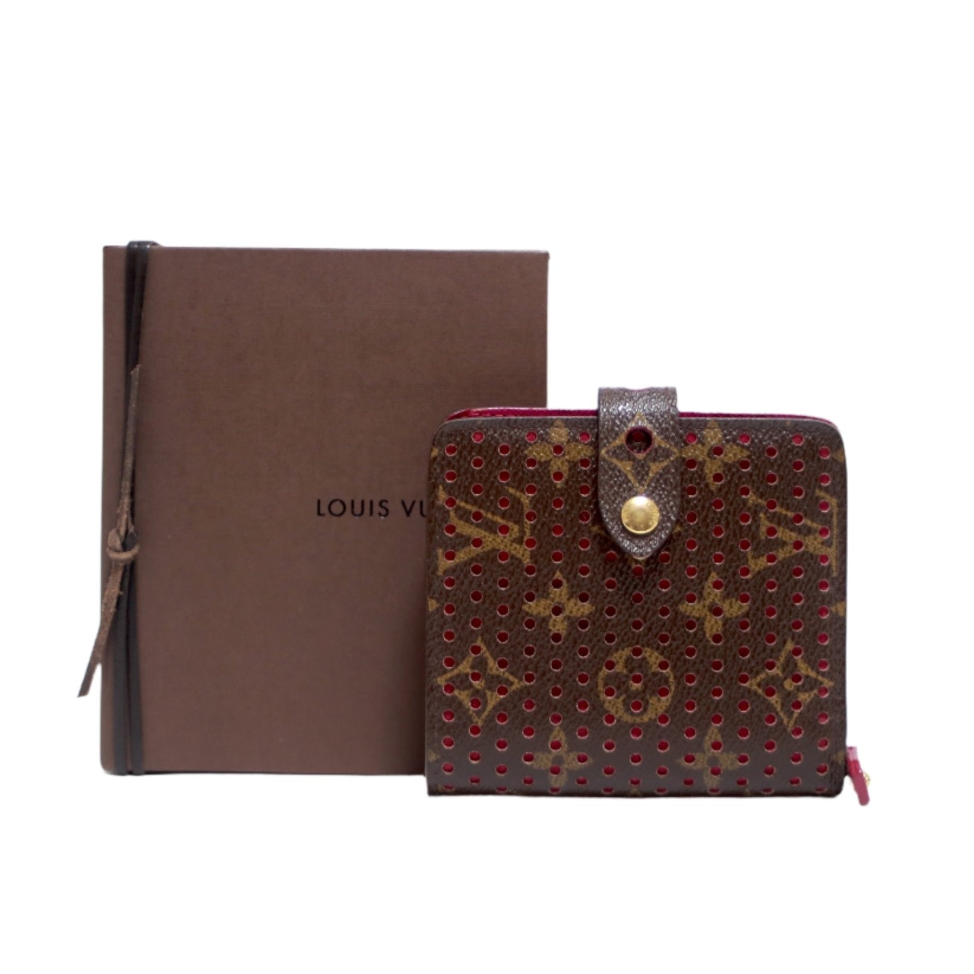 Louis Vuitton Perforated Limited Edition Compact Wallet Used (8540)