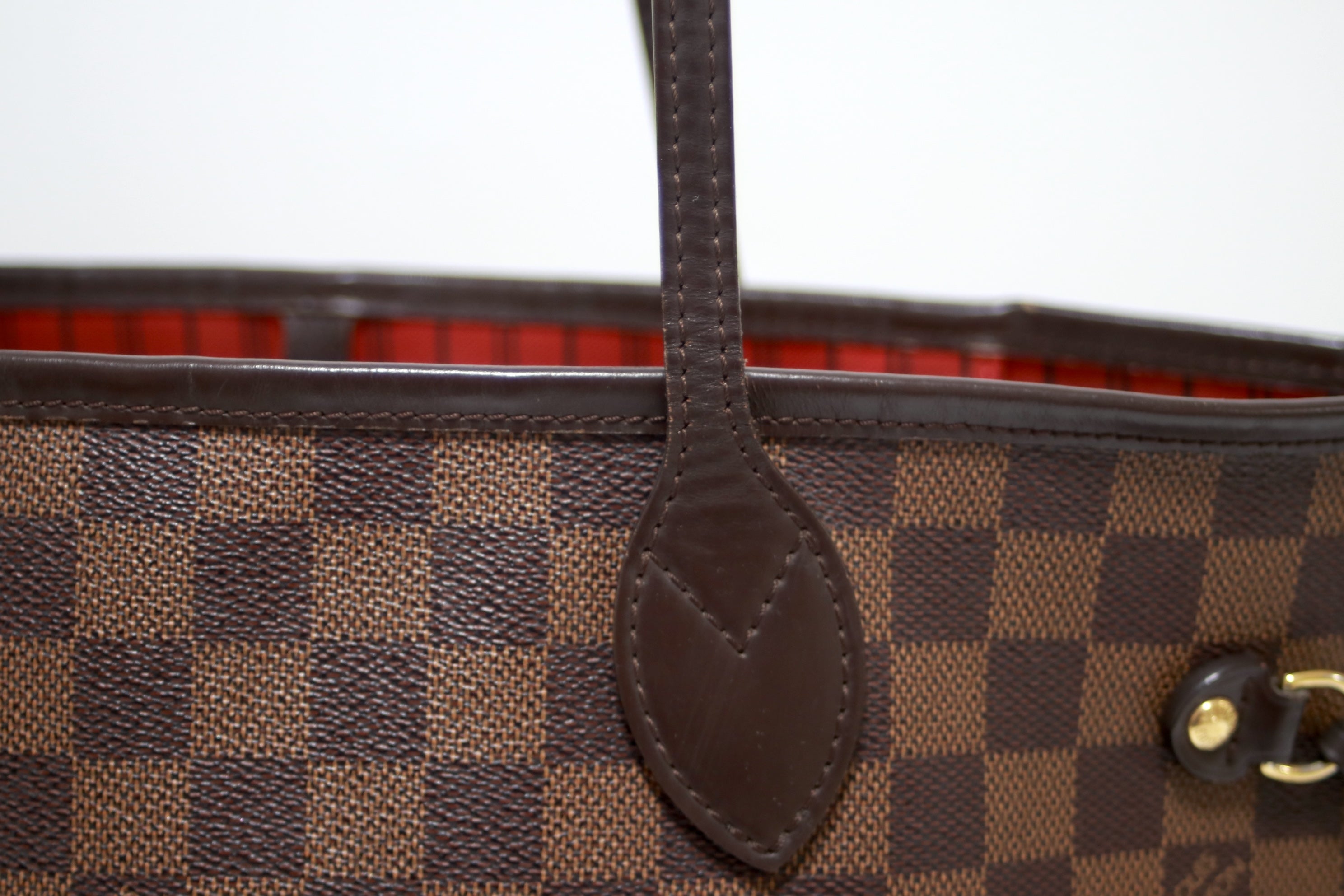 Louis Vuitton Neverfull MM Shoulder Tote Bag Used