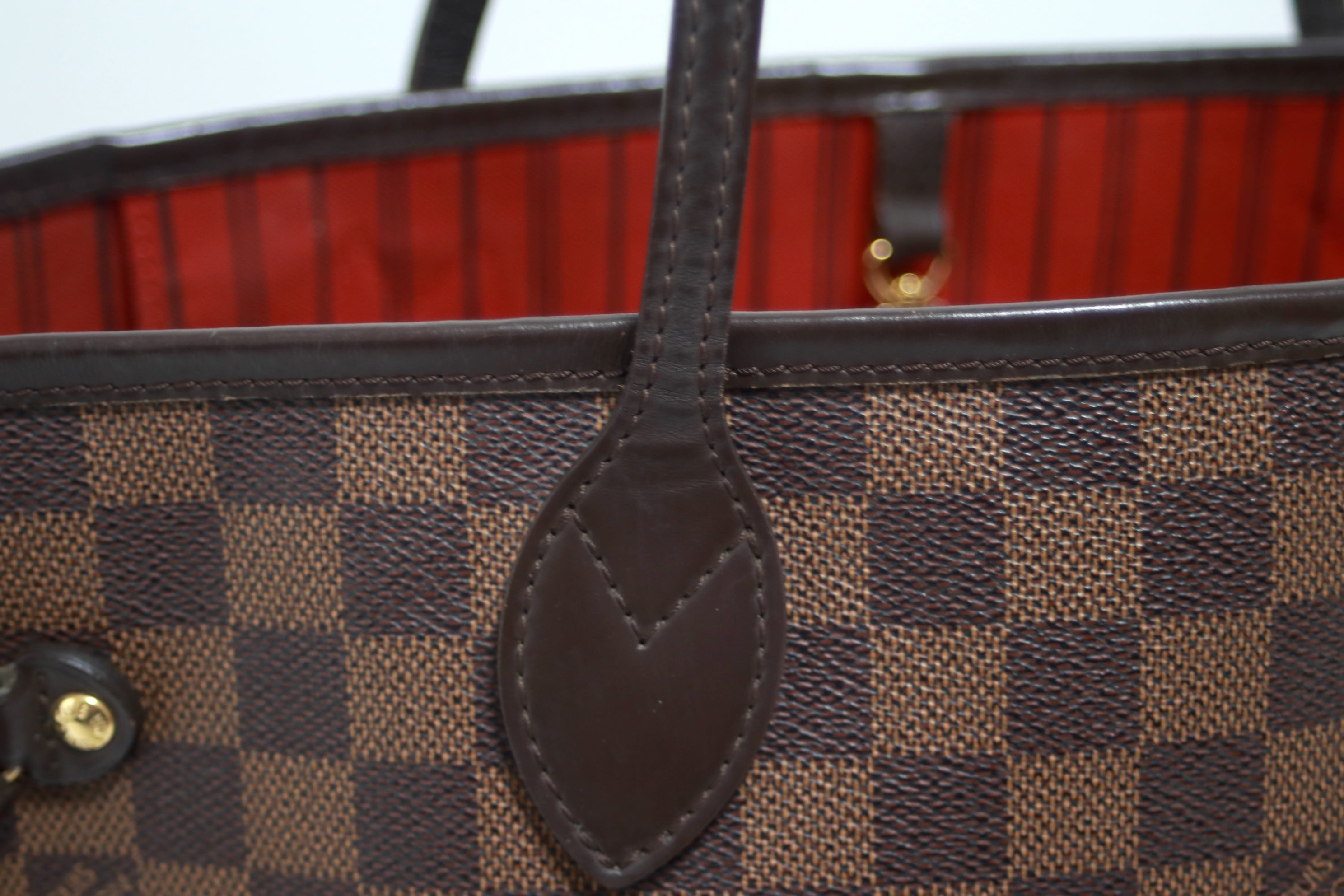 Louis Vuitton Neverfull MM Shoulder Tote Bag Used