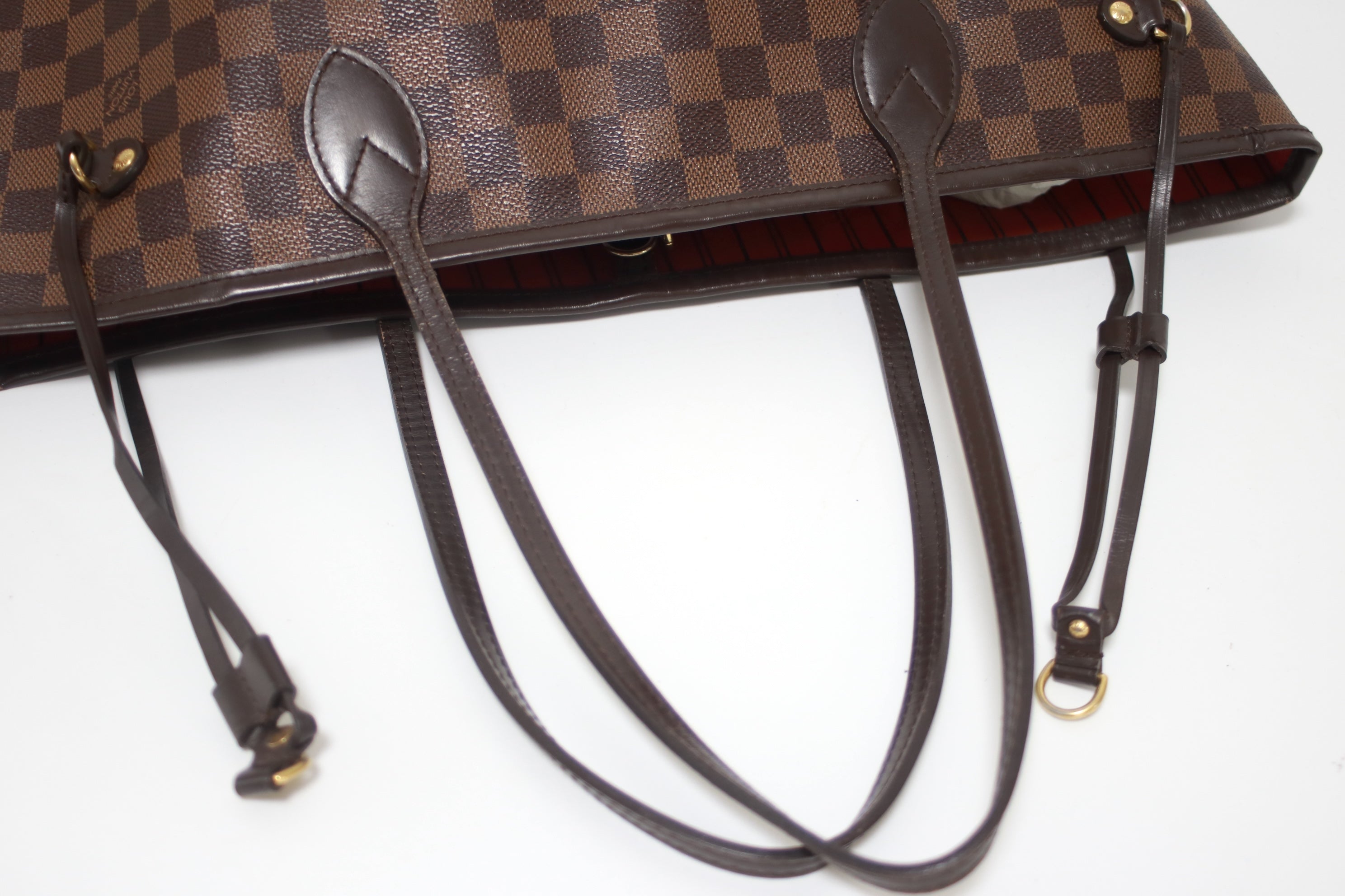 Louis Vuitton Neverfull MM Shoulder Tote Bag Used