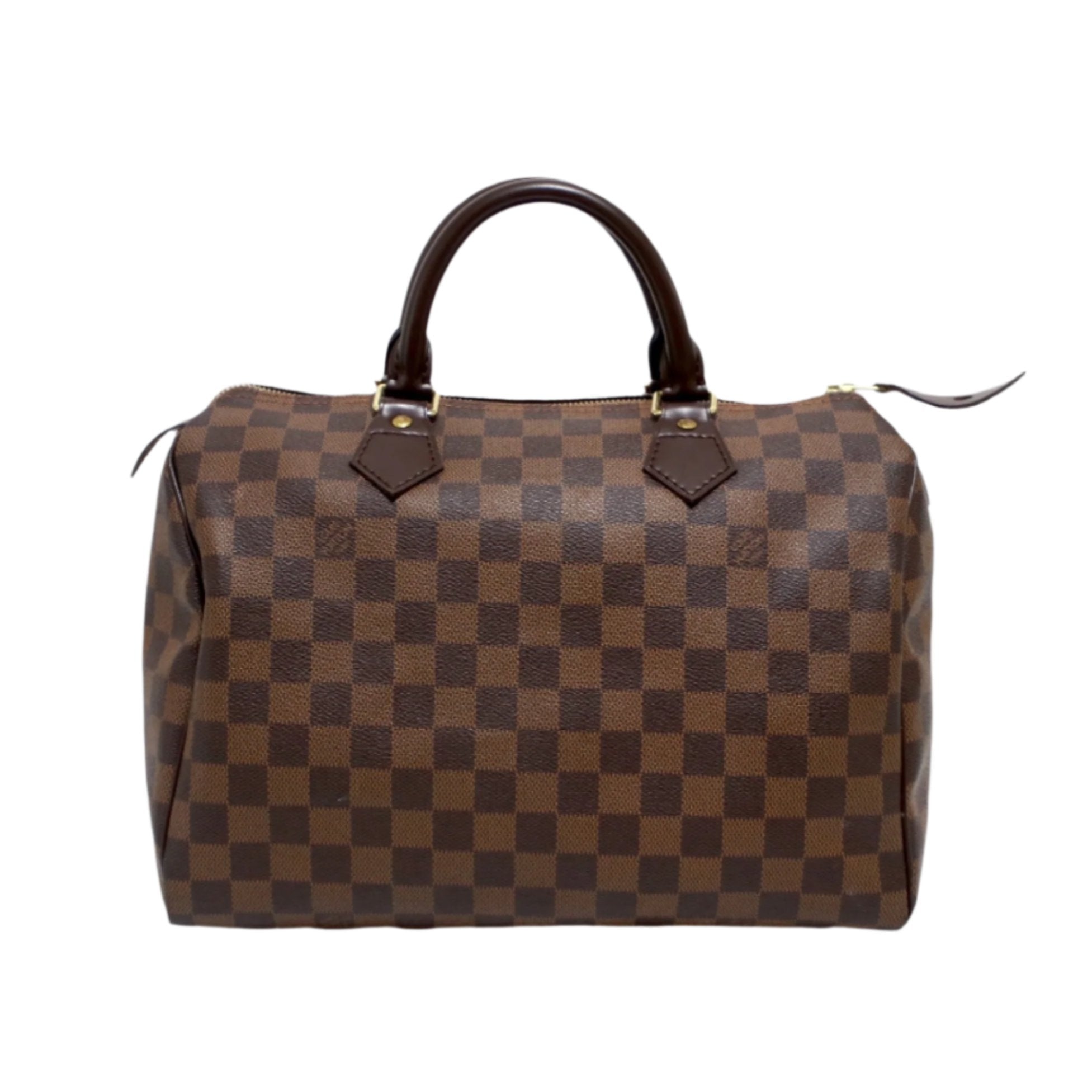 Louis Vuitton Speedy 30 Damier Ebene Handbag Used