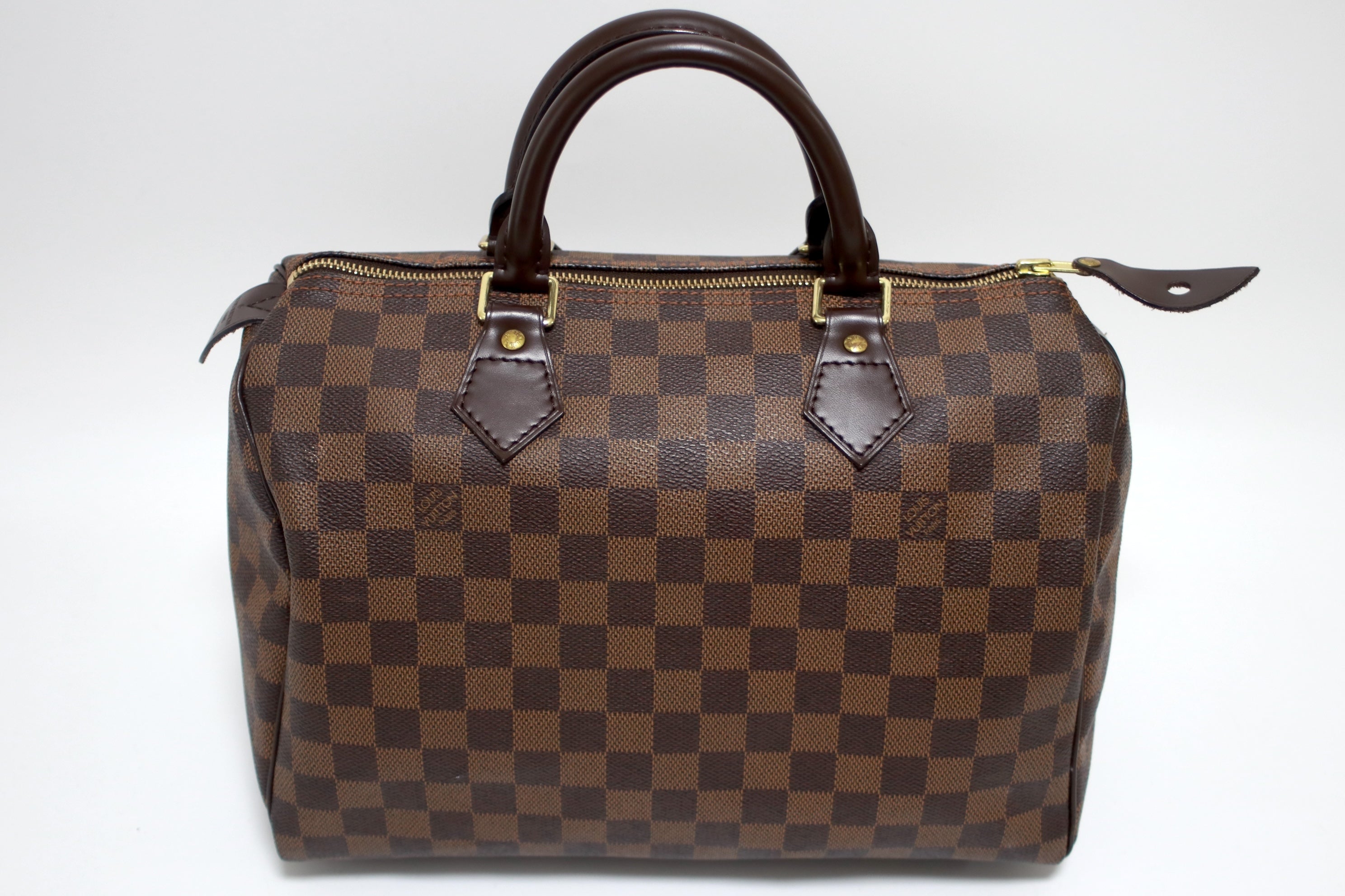 Louis Vuitton Speedy 30 Damier Ebene Handbag Used