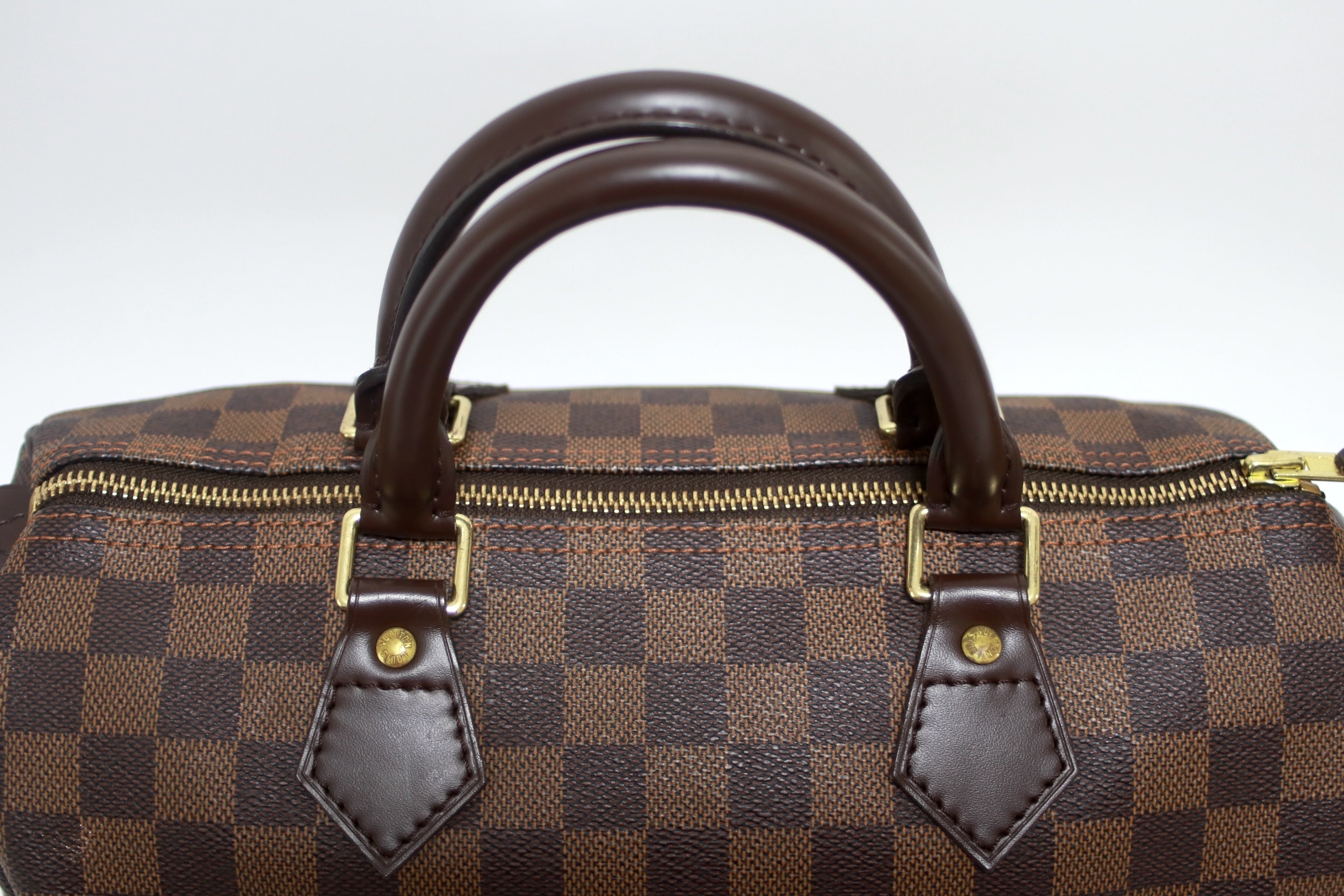 Louis Vuitton Speedy 30 Damier Ebene Handbag Used