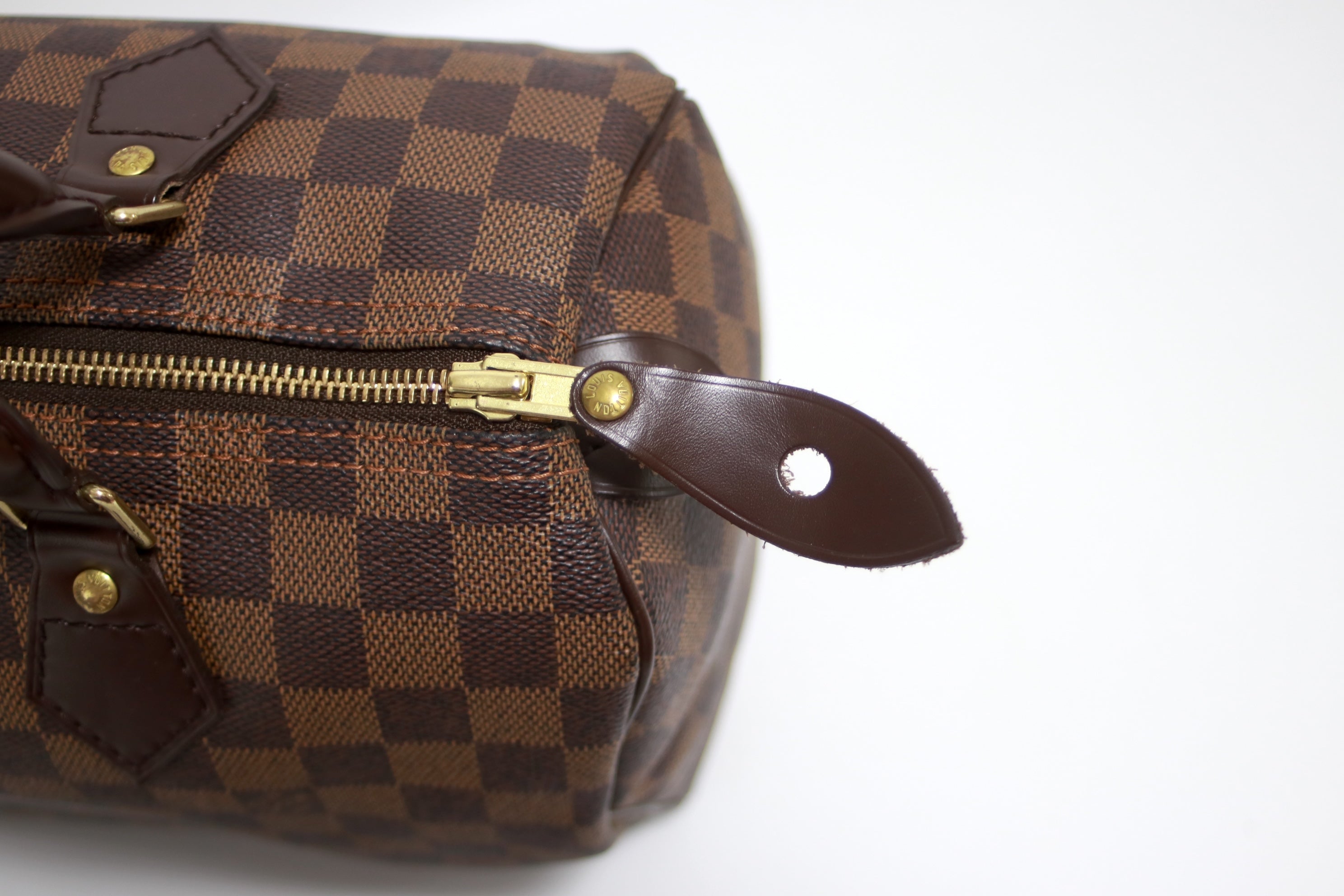 Louis Vuitton Speedy 30 Damier Ebene Handbag Used