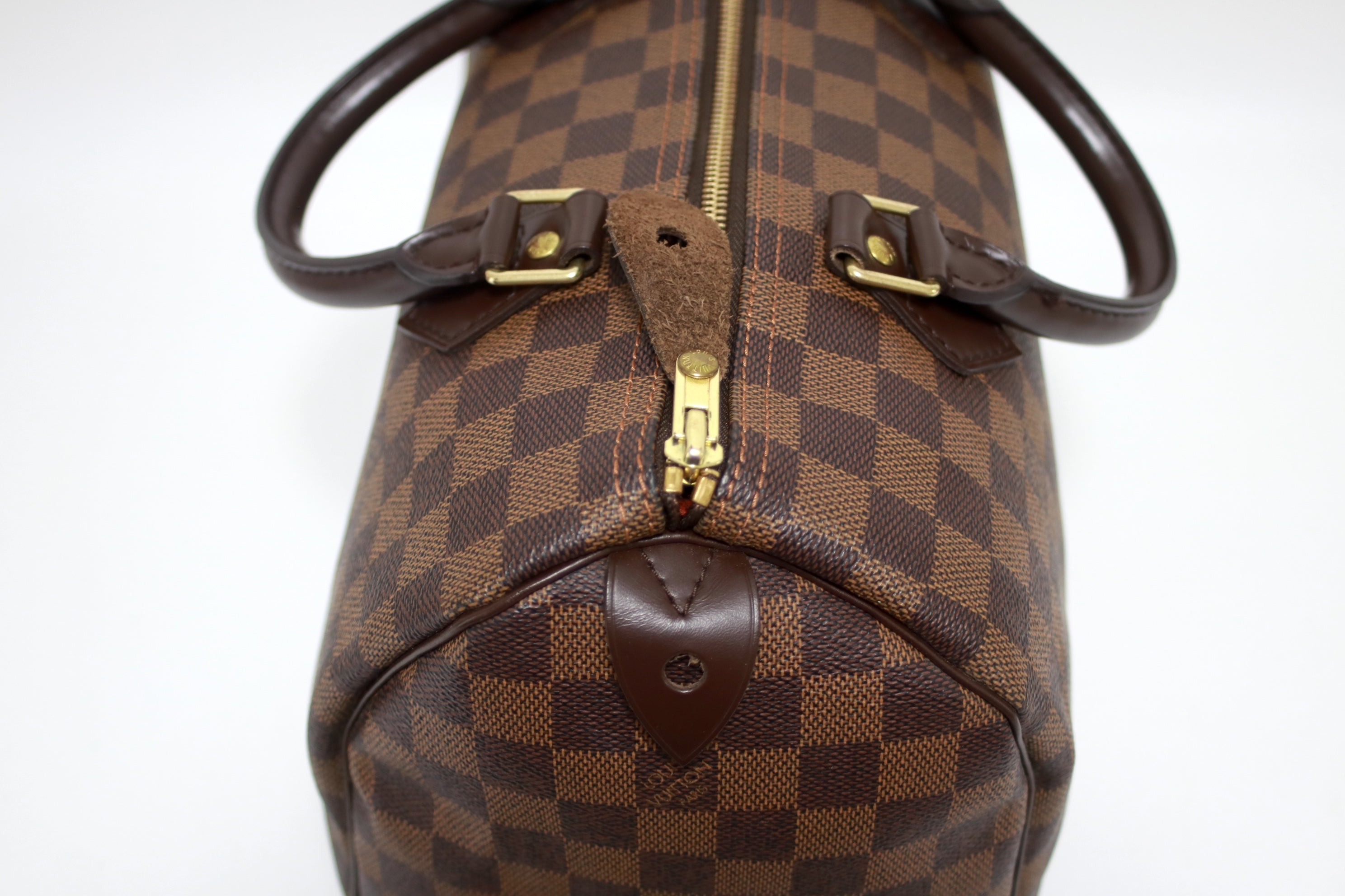 Louis Vuitton Speedy 30 Damier Ebene Handbag Used