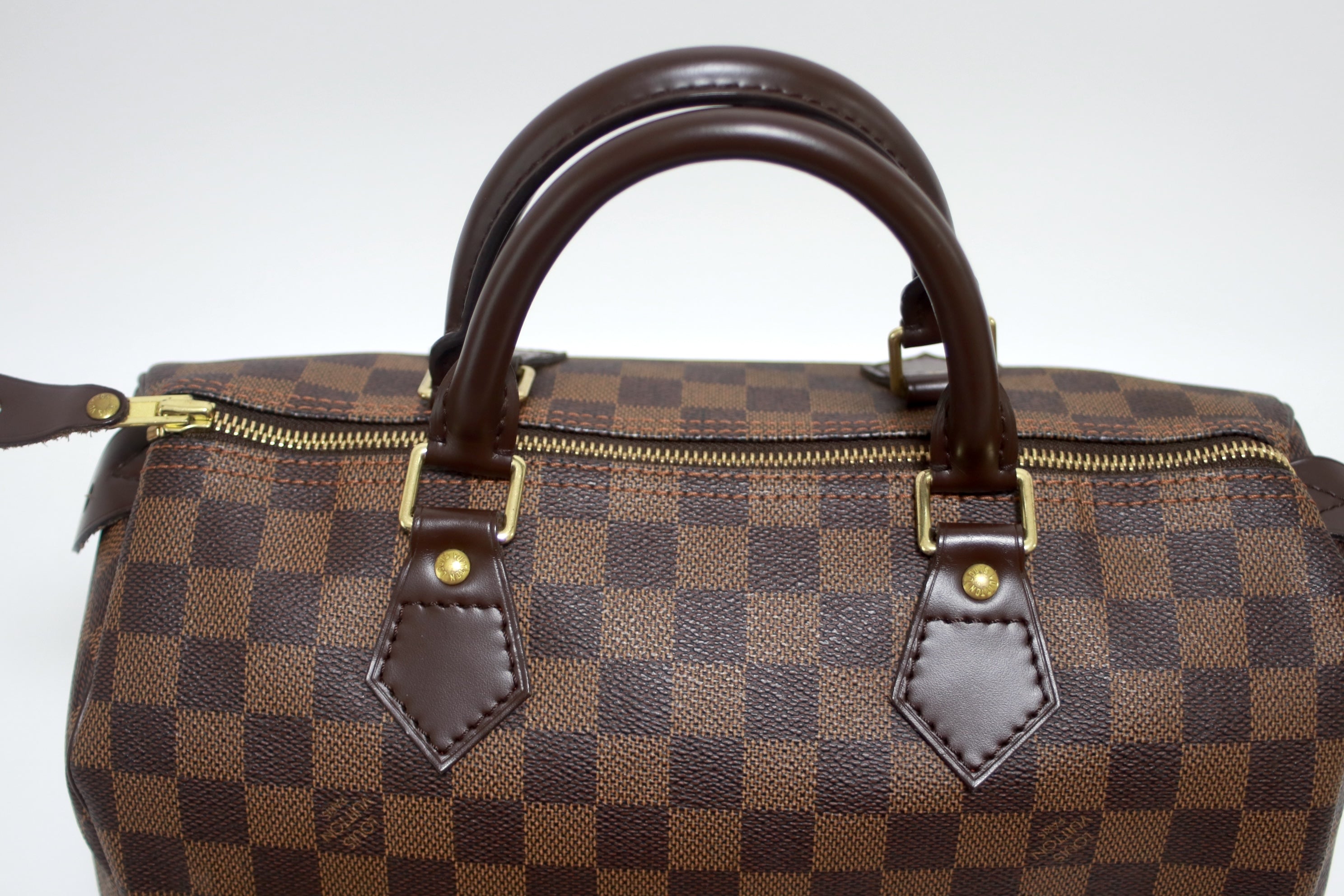 Louis Vuitton Speedy 30 Damier Ebene Handbag Used