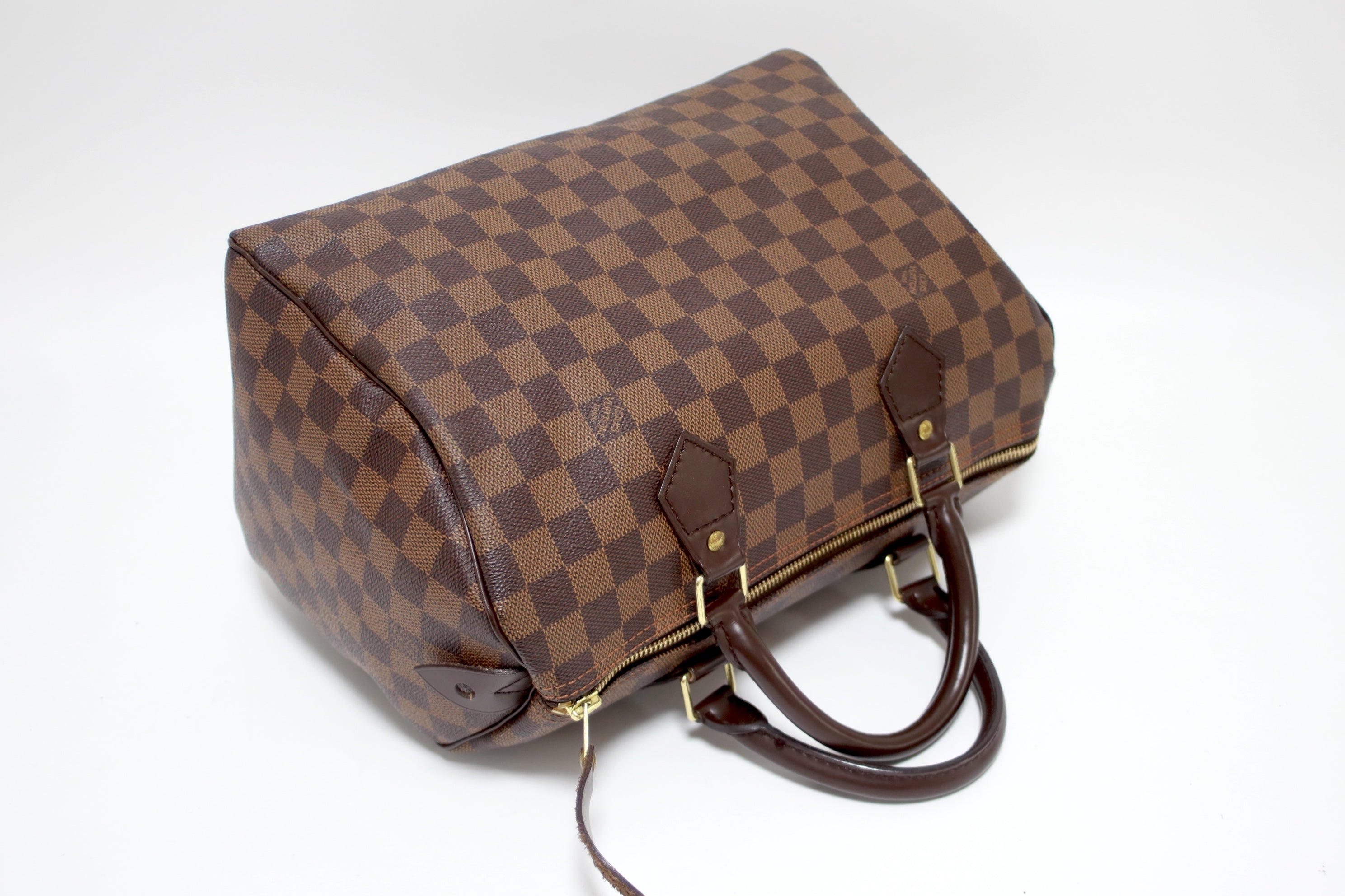 Louis Vuitton Speedy 30 Damier Ebene Handbag Used