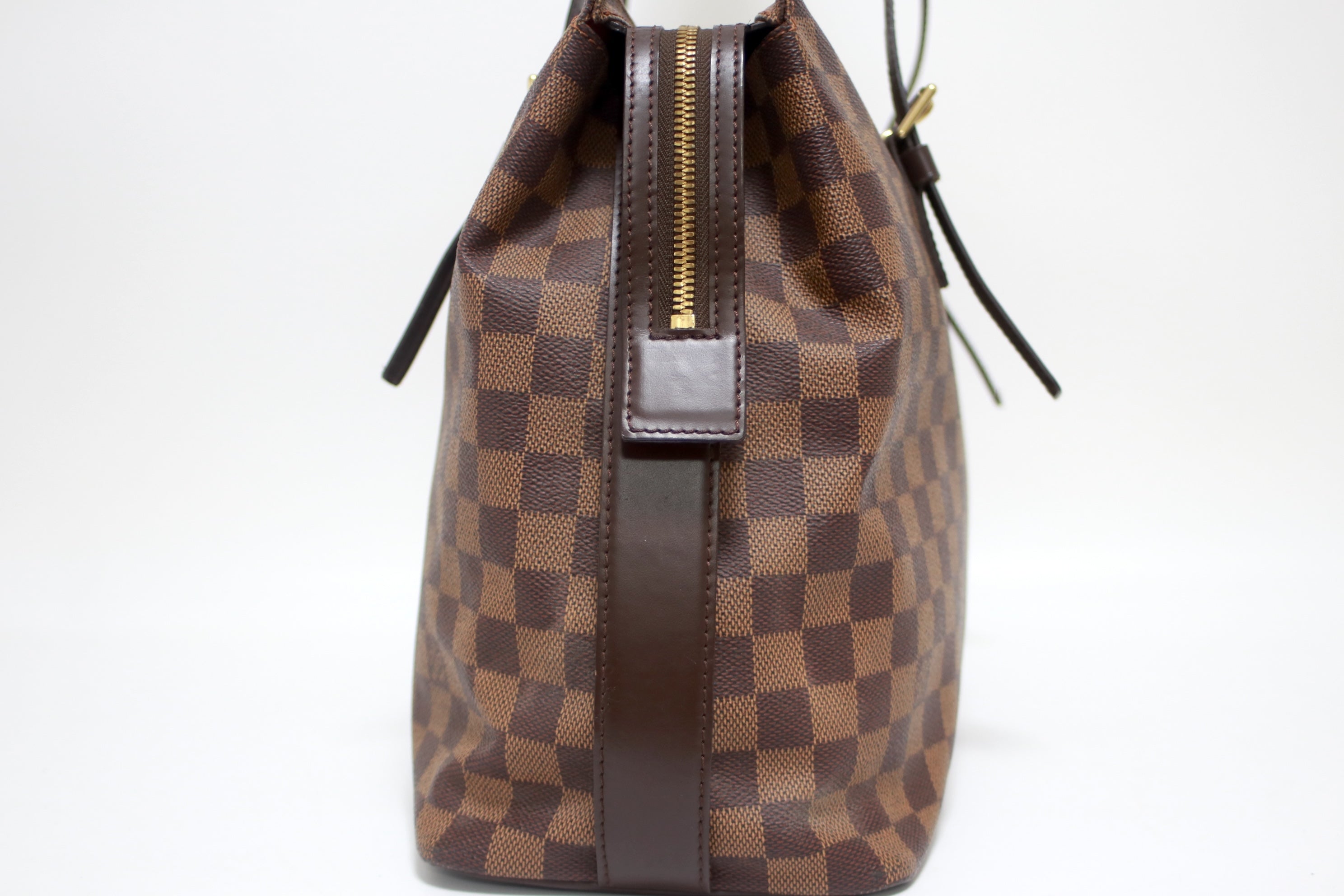 Louis Vuitton Chelsea Damier Ebene Shoulder Tote Bag Used