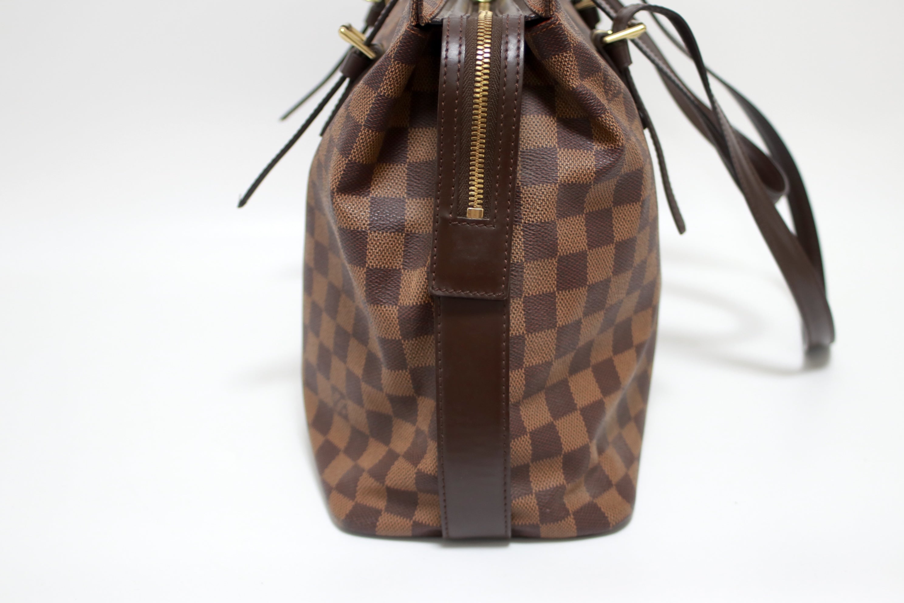 Louis Vuitton Chelsea Damier Ebene Shoulder Tote Bag Used