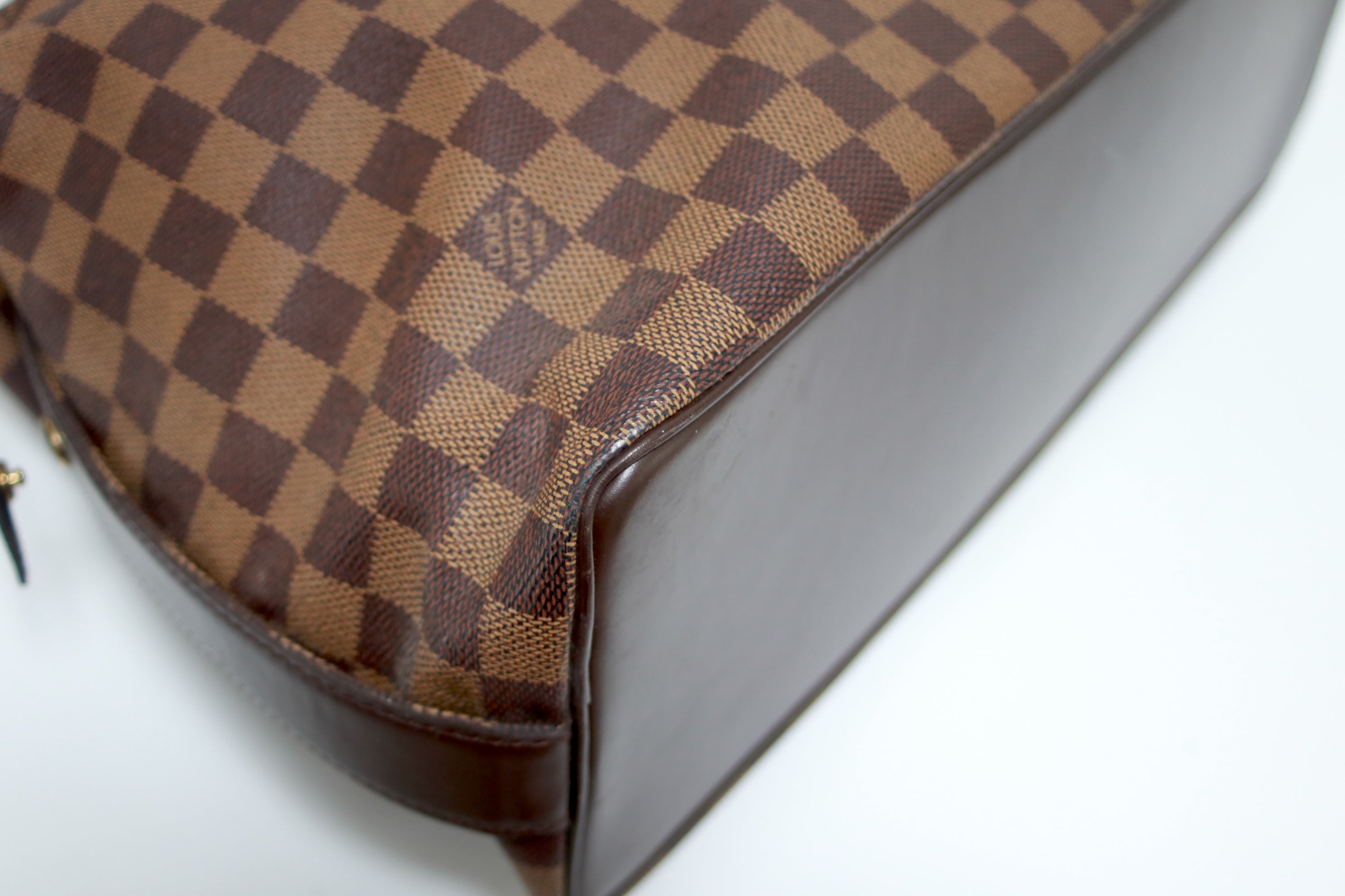 Louis Vuitton Chelsea Damier Ebene Shoulder Tote Bag Used