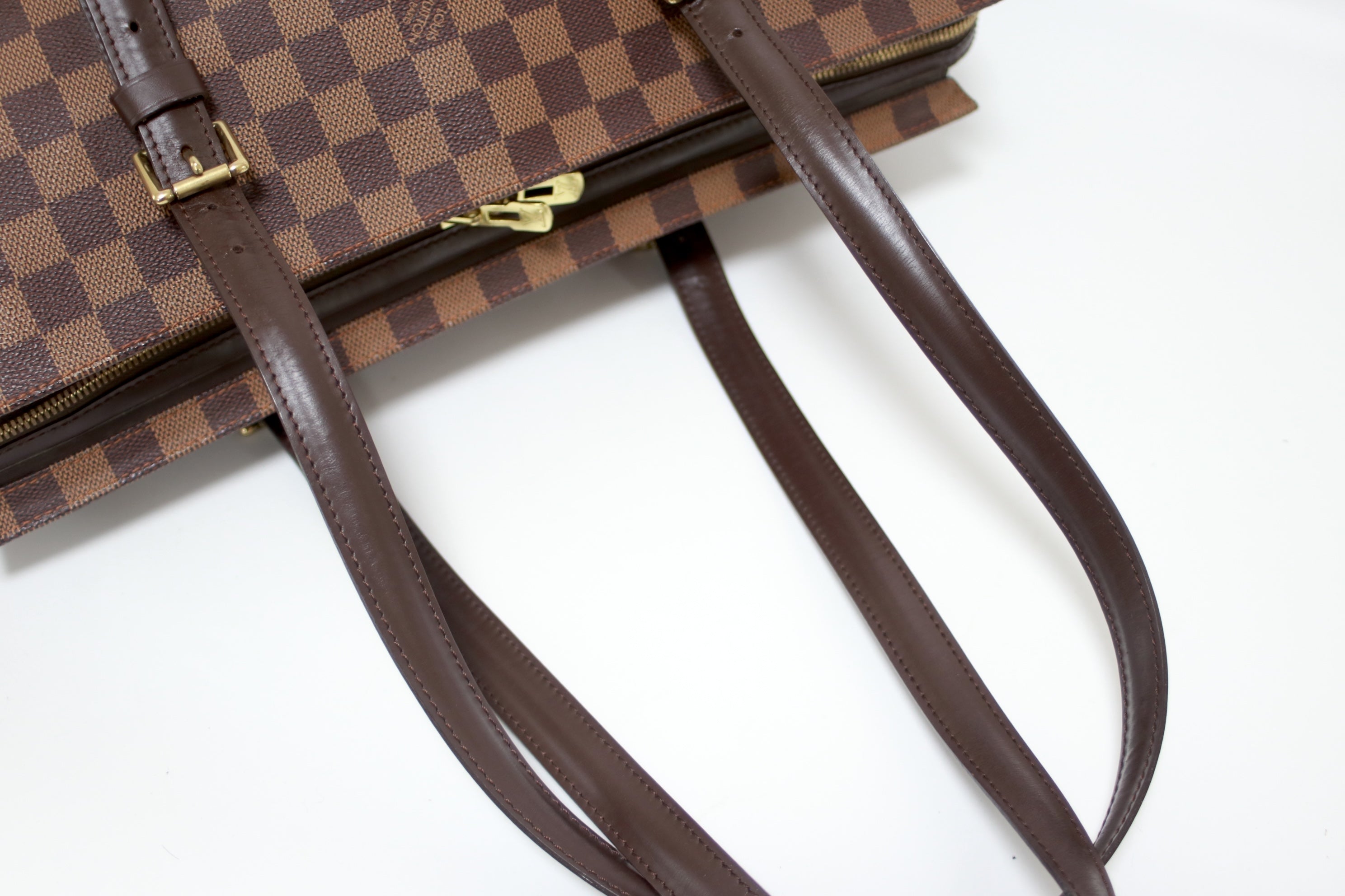 Louis Vuitton Chelsea Damier Ebene Shoulder Tote Bag Used