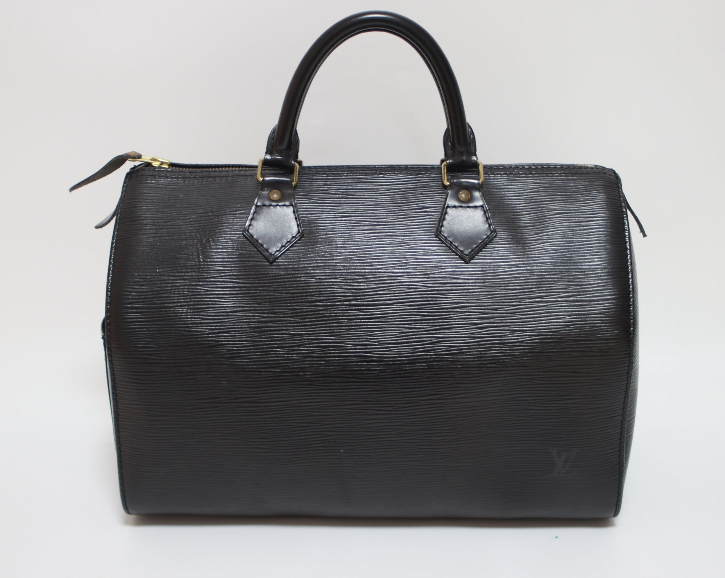 Louis Vuitton Speedy 30 Epi Handbag Black Used (7628)