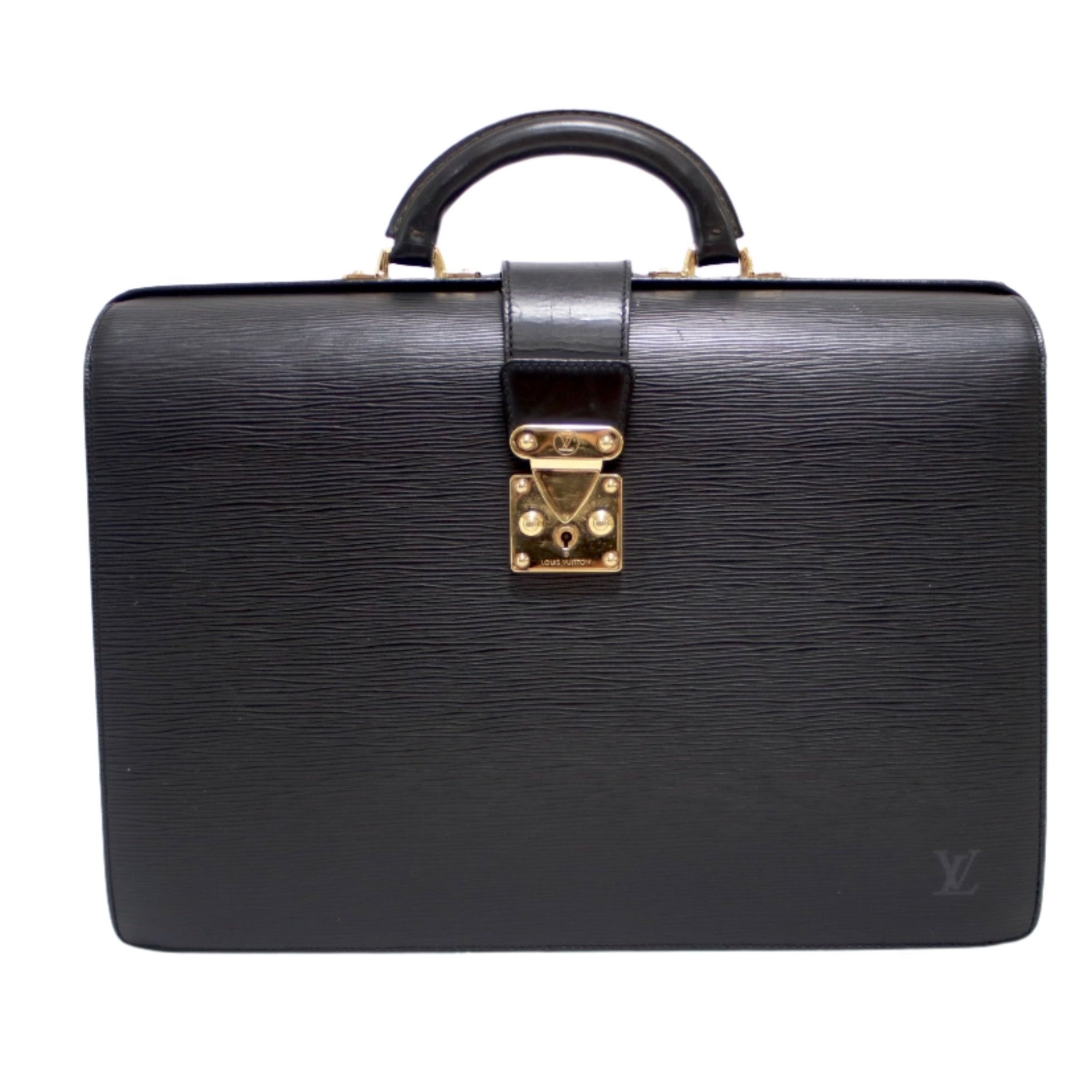 Louis Vuitton Briefcase Epi Black Used (8778)