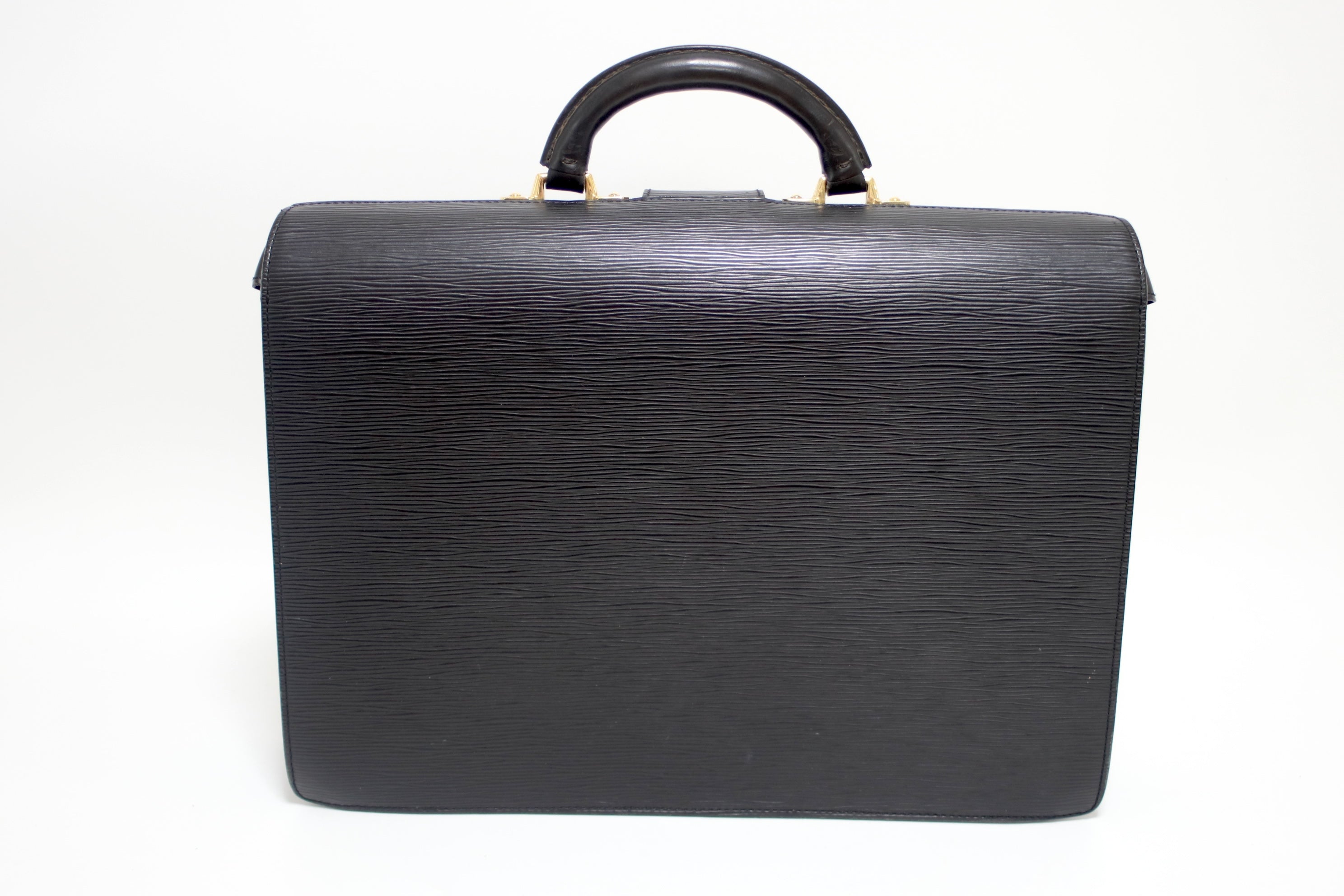 Louis Vuitton Briefcase Epi Black Used