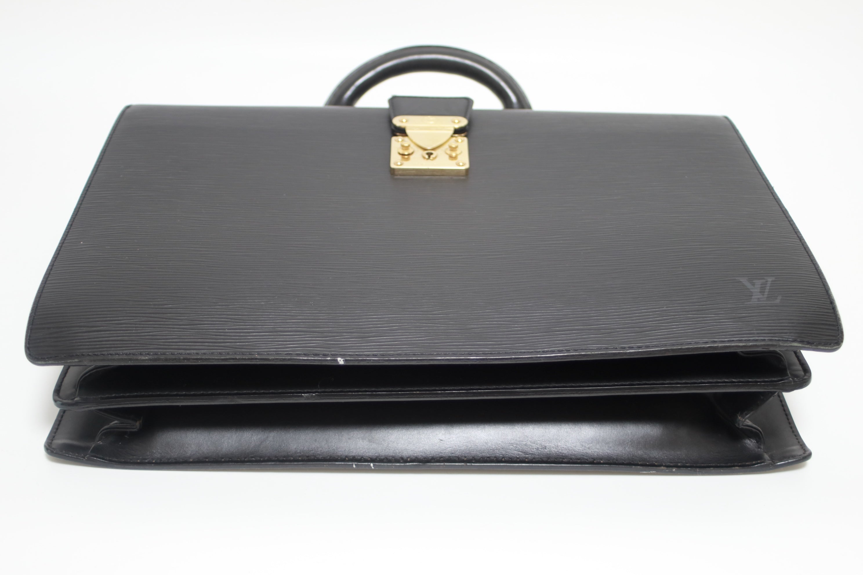 Louis Vuitton Briefcase Epi Black Used