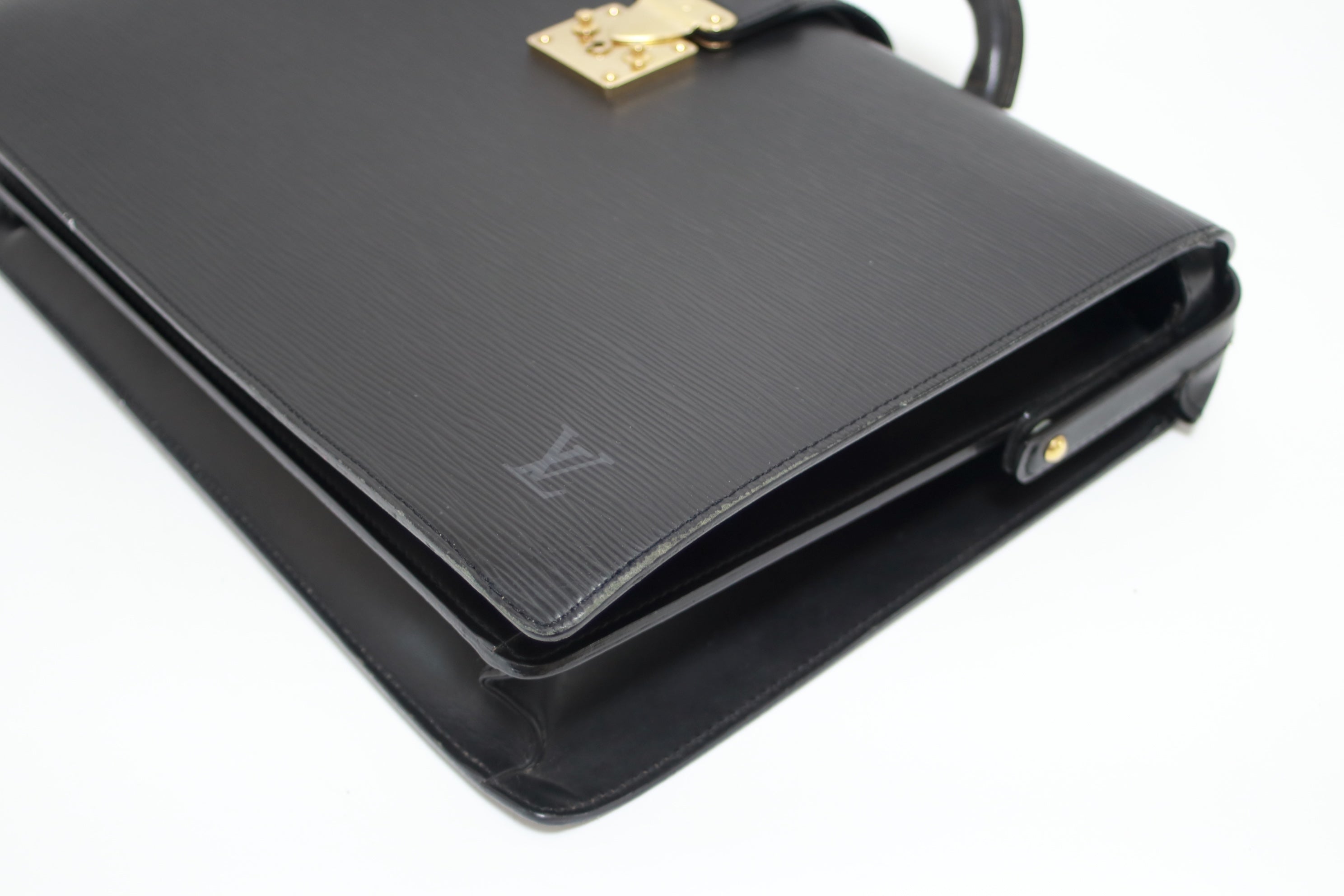 Louis Vuitton Briefcase Epi Black Used