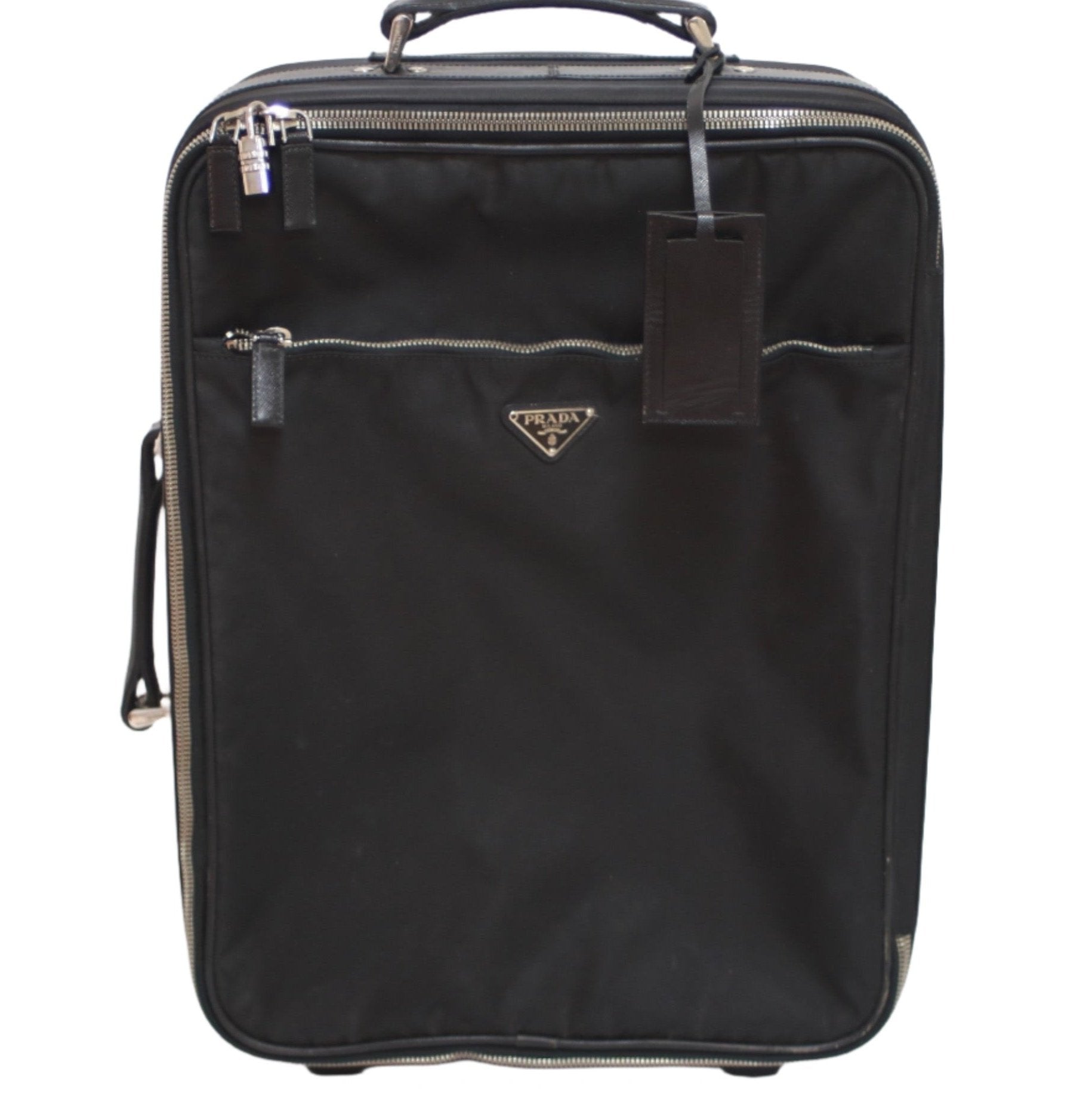 Prada Rolling Luggage Used (7533)