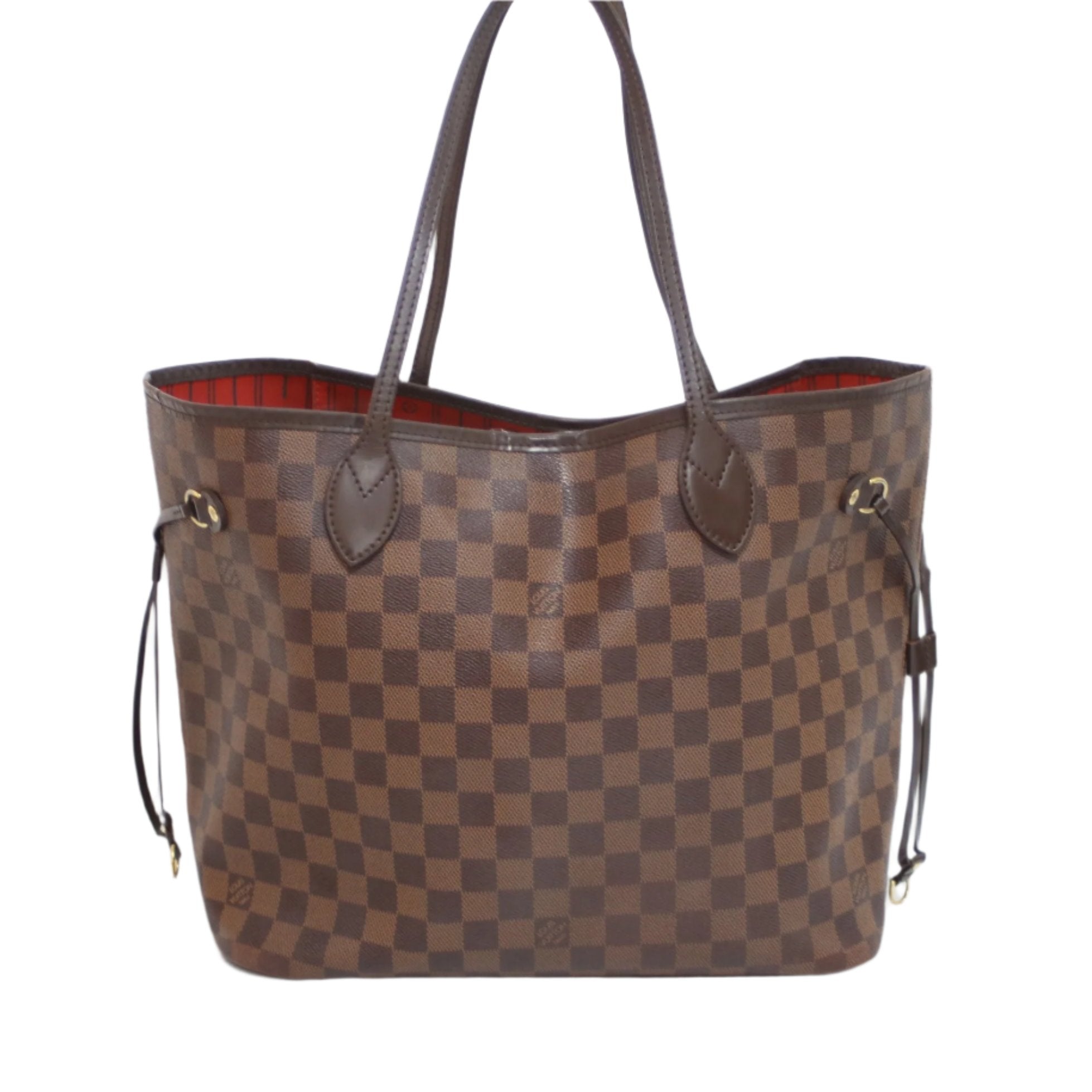 Louis Vuitton Neverfull MM Damier Ebene Shoulder Bag Used