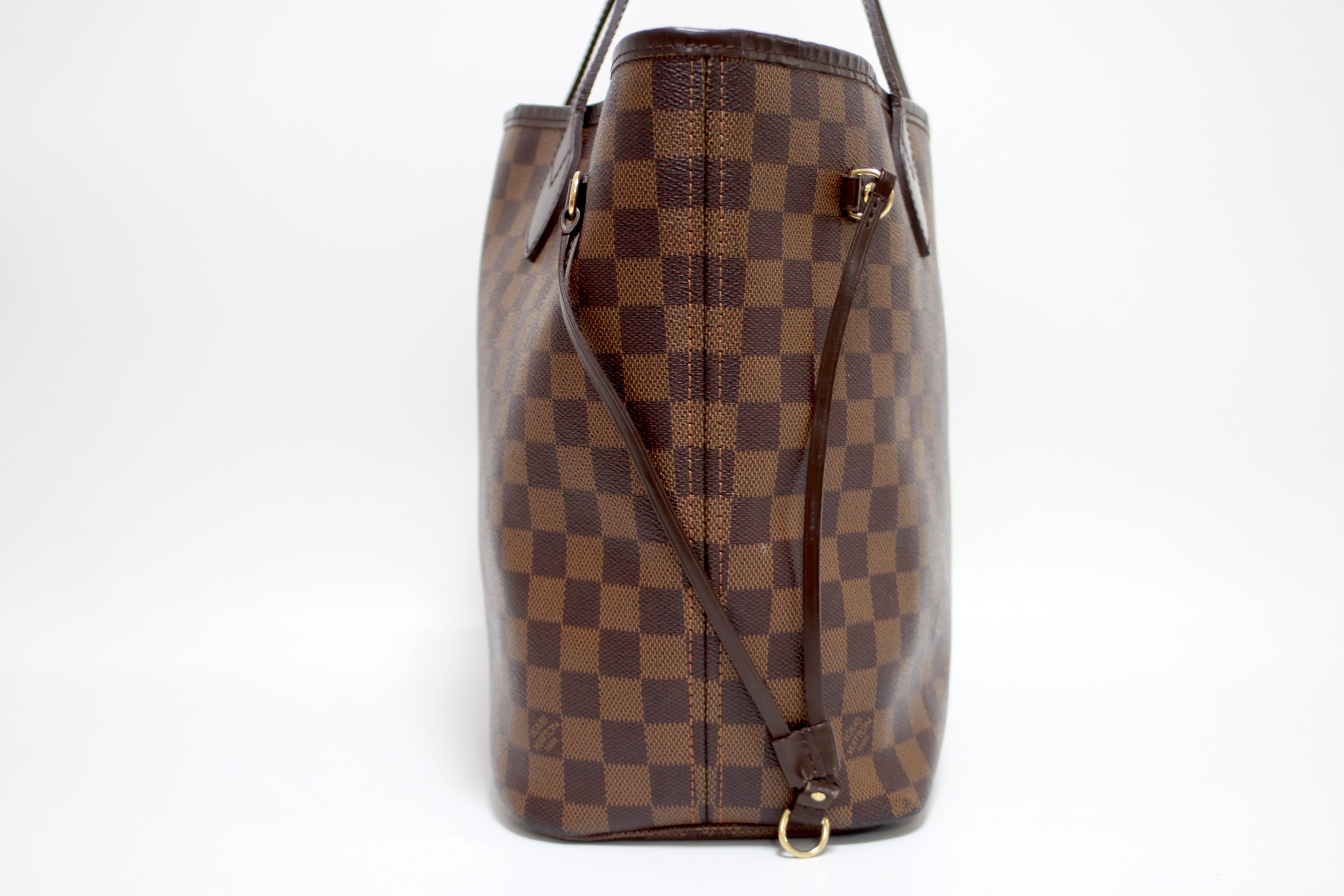 Louis Vuitton Neverfull MM Shoulder Tote Bag Used