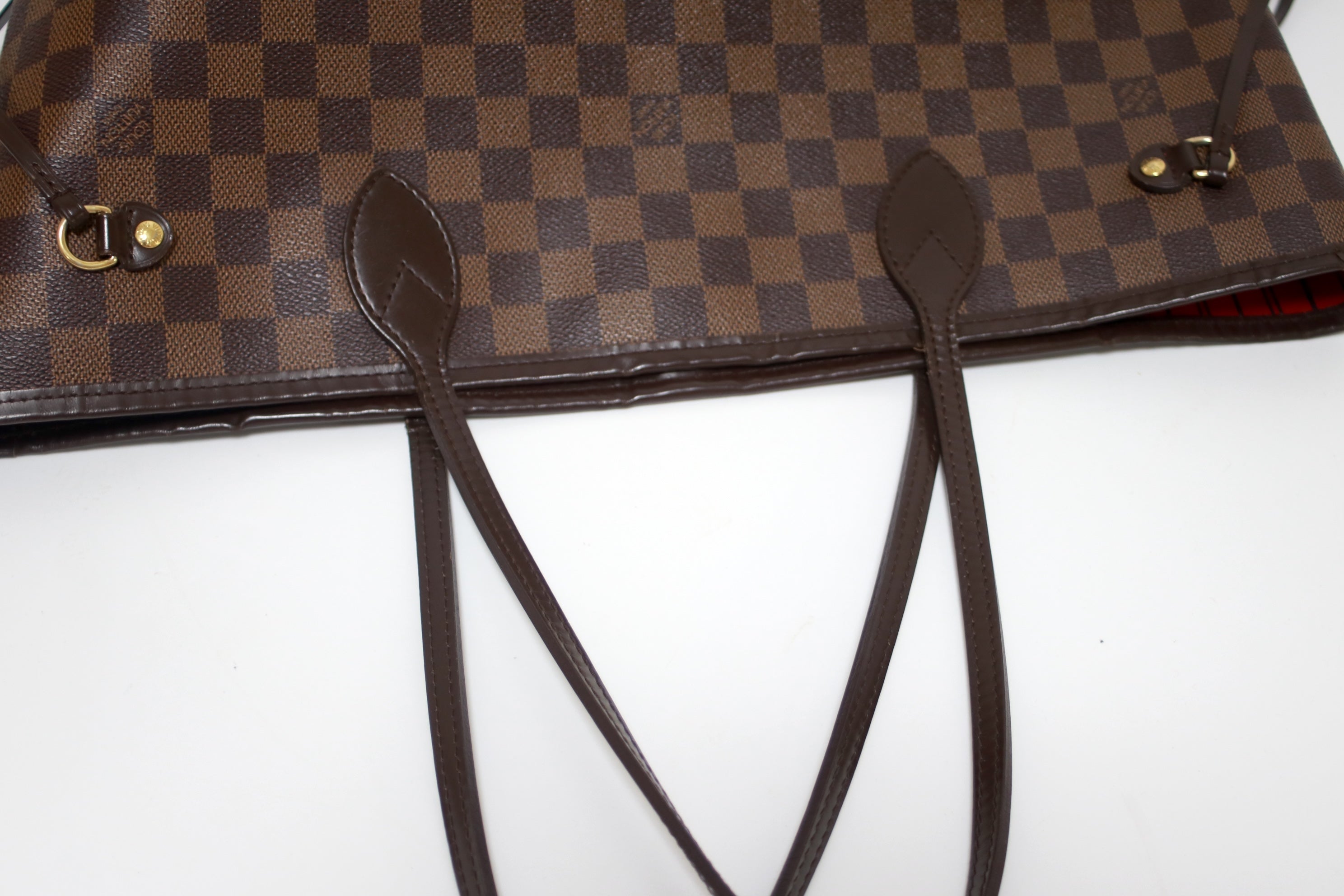 Louis Vuitton Neverfull MM Shoulder Tote Bag Used