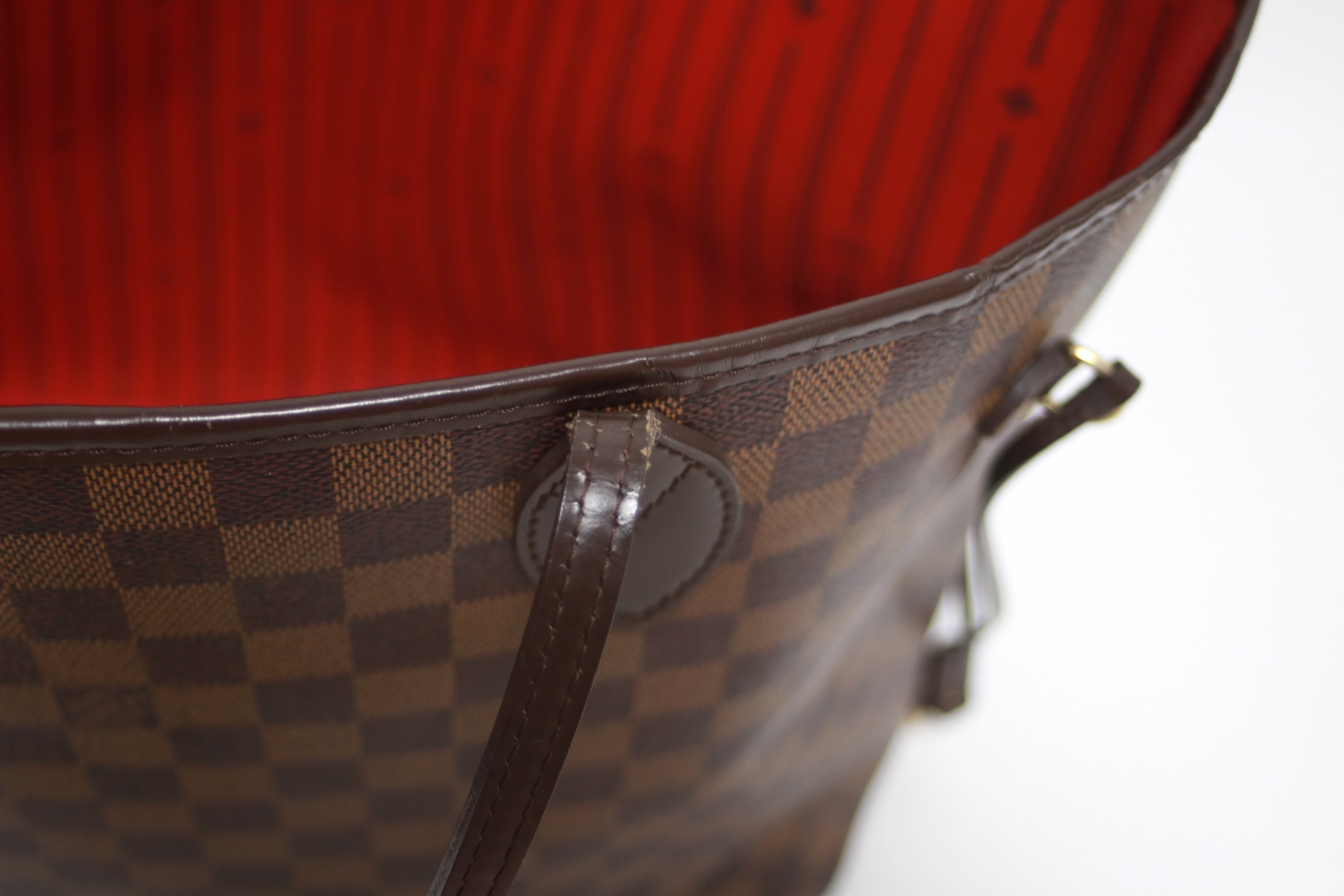 Louis Vuitton Neverfull MM Shoulder Tote Bag Used