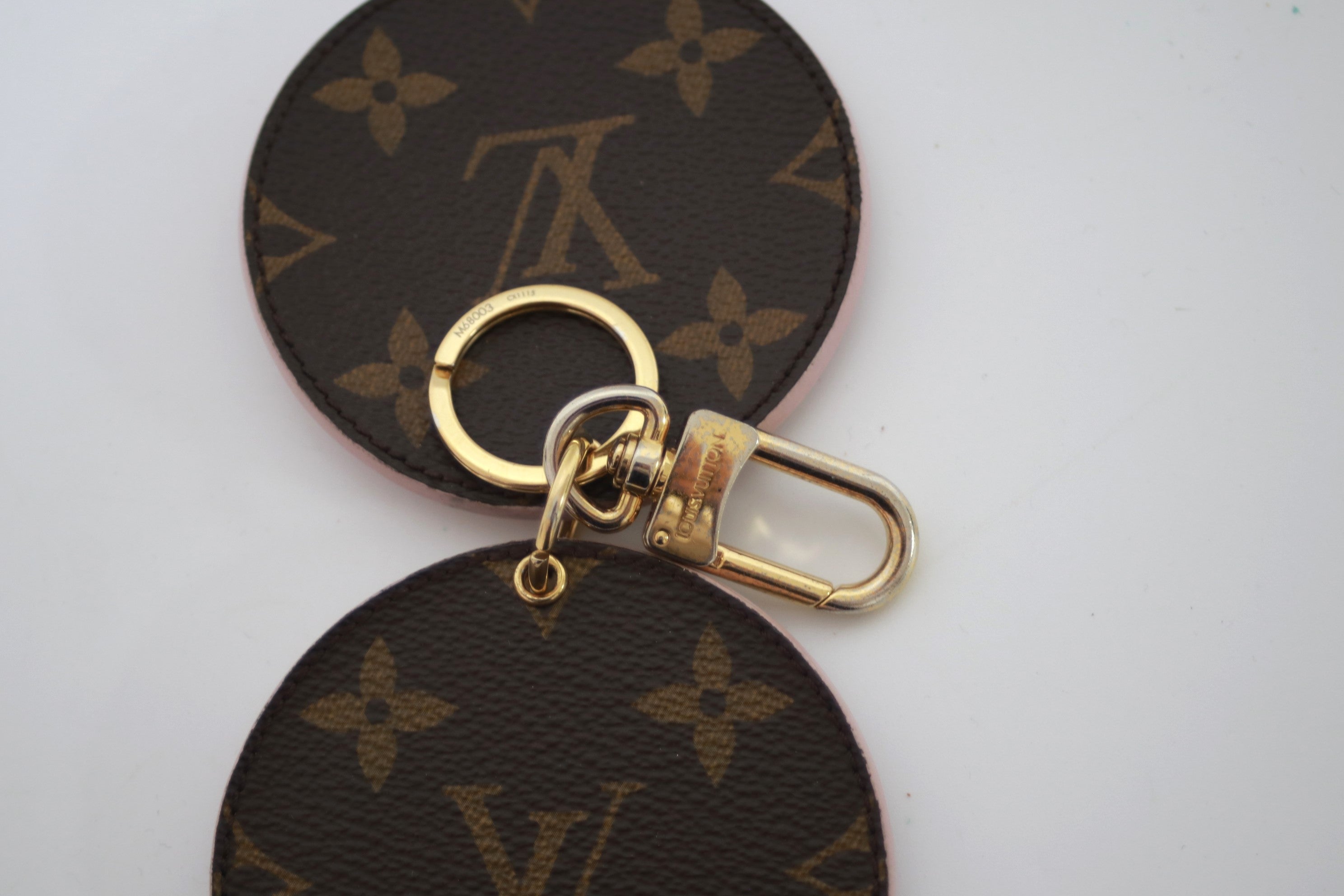 Louis Vuitton Bag Charm Key Holder Monogram Used (7344)