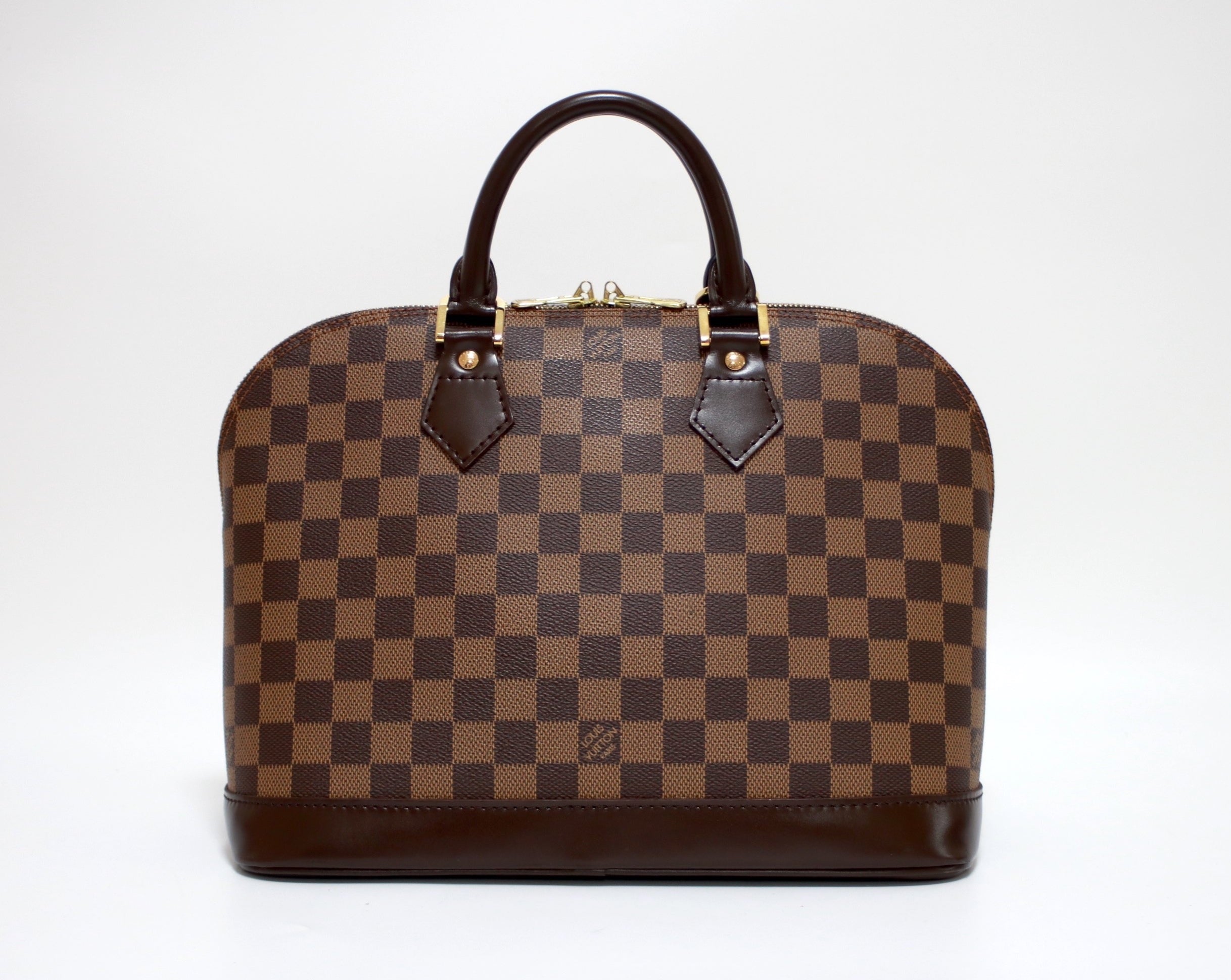 Louis Vuitton Alma PM Damier Ebene Handbag Used (7644)