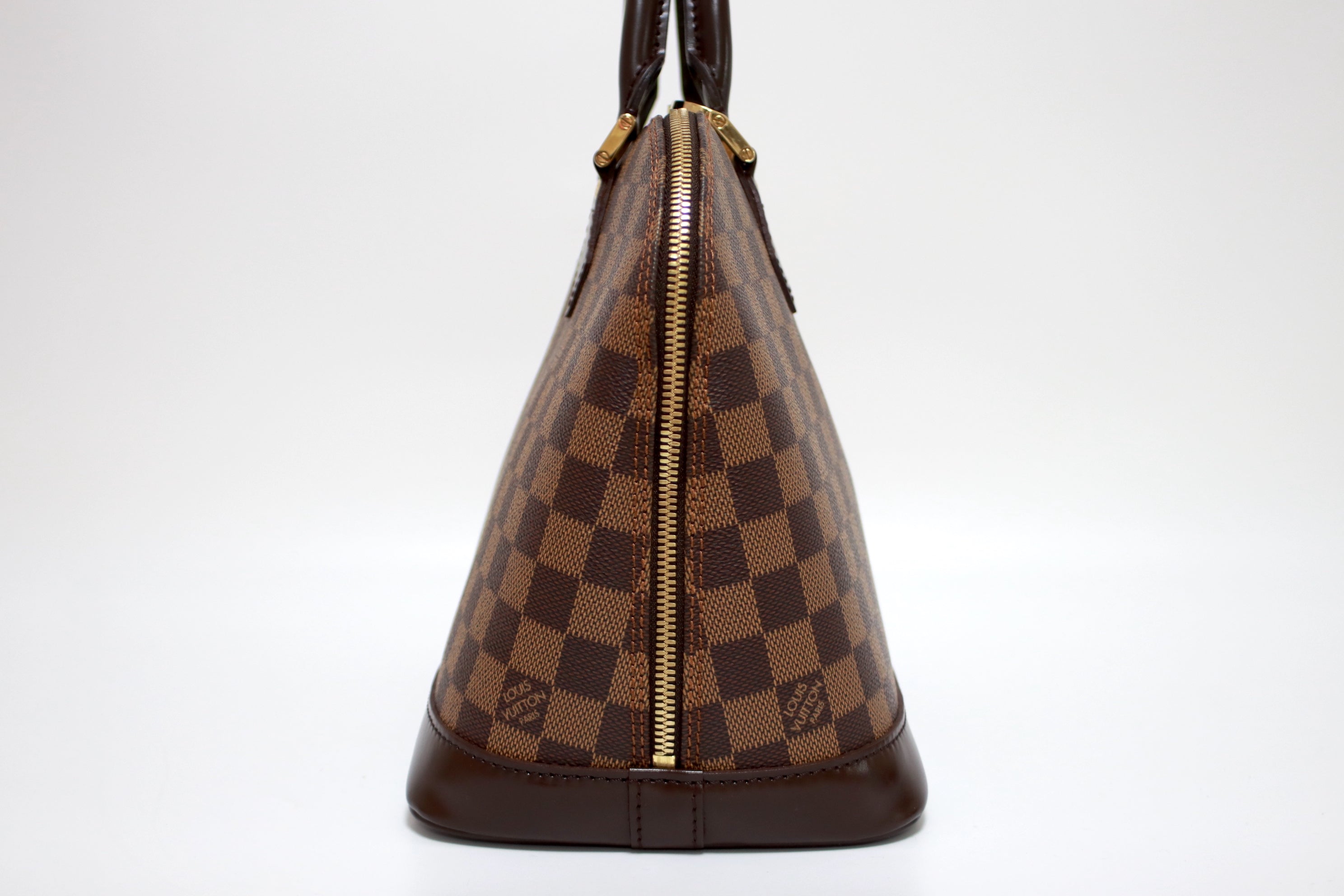 Louis Vuitton Alma PM Damier Ebene Handbag Used (7644)