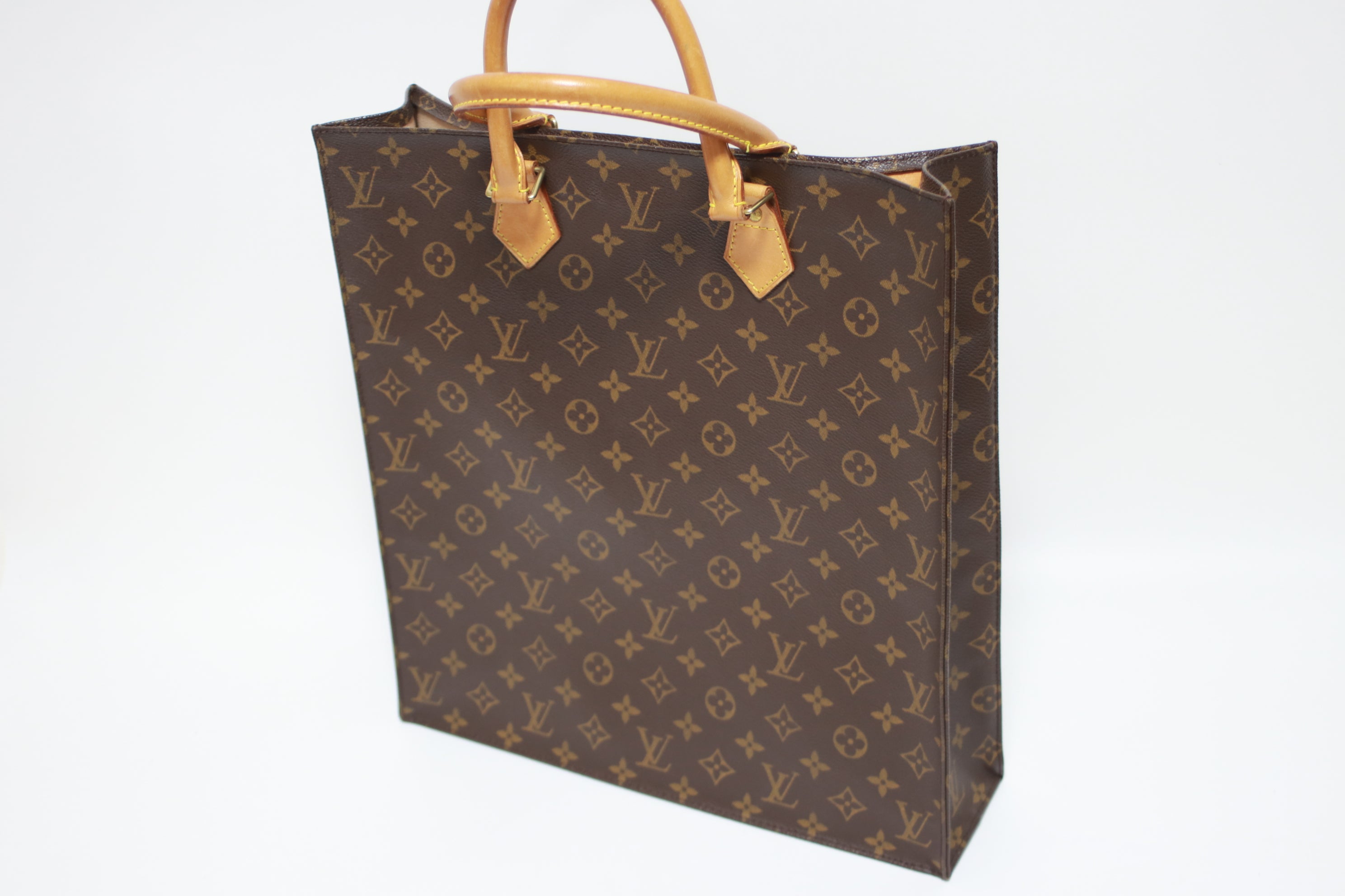 Louis Vuitton Sac Plat Tote Bag Used (7647)