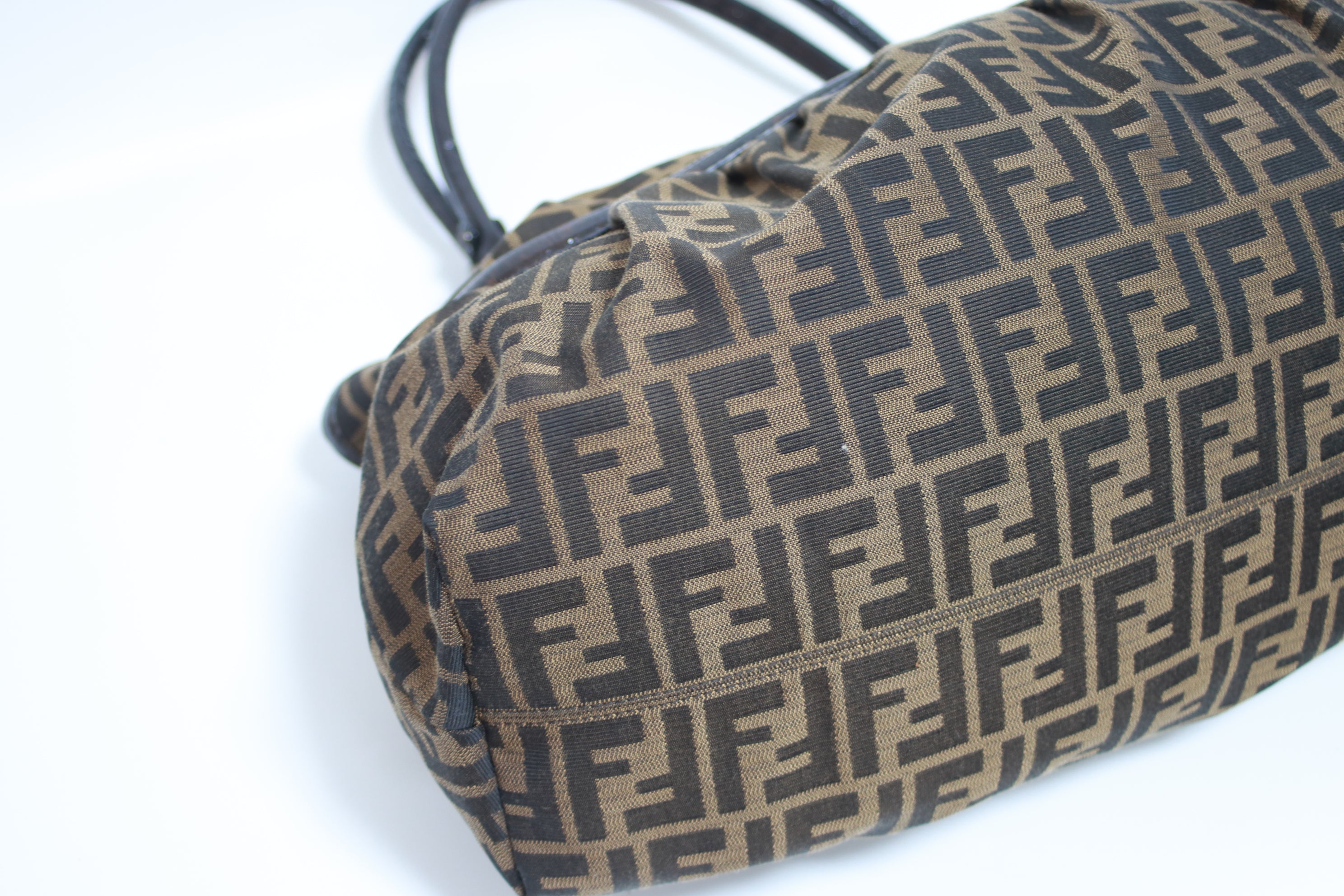 Fendi Zucca Shoulder Bag Used (7578)