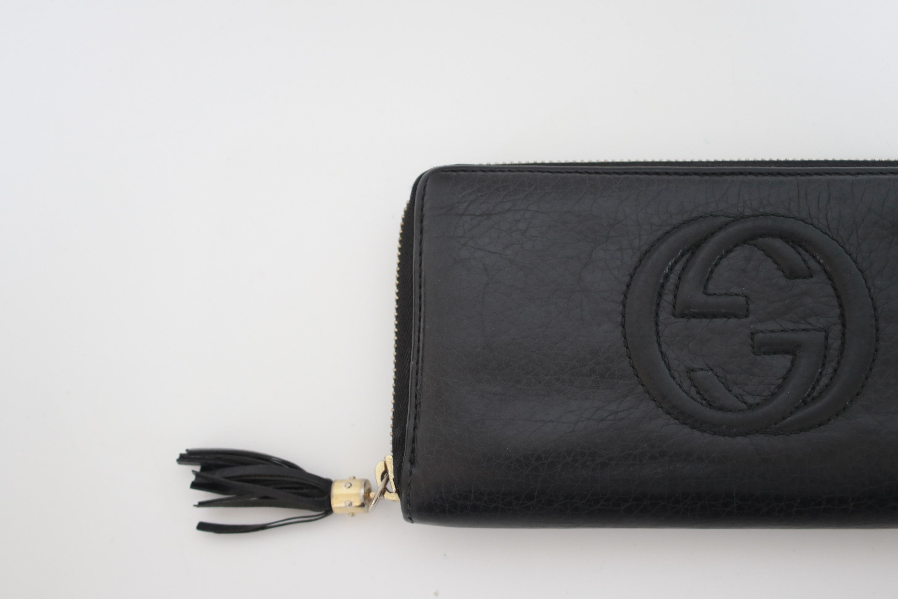 Gucci Soho Interlocking Long Wallet Used (7710)
