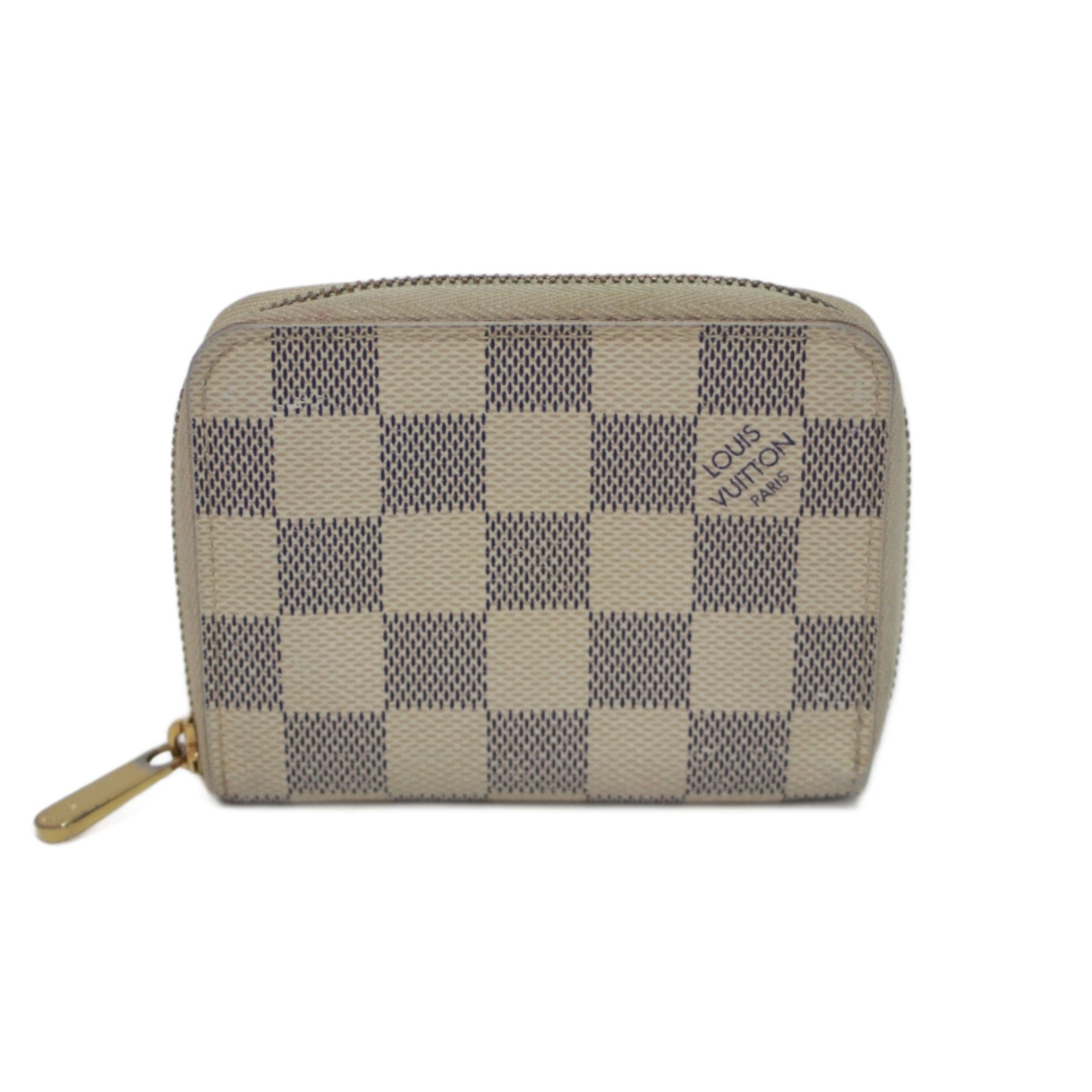 LV Zippy Compact Wallet Damier Azur Used