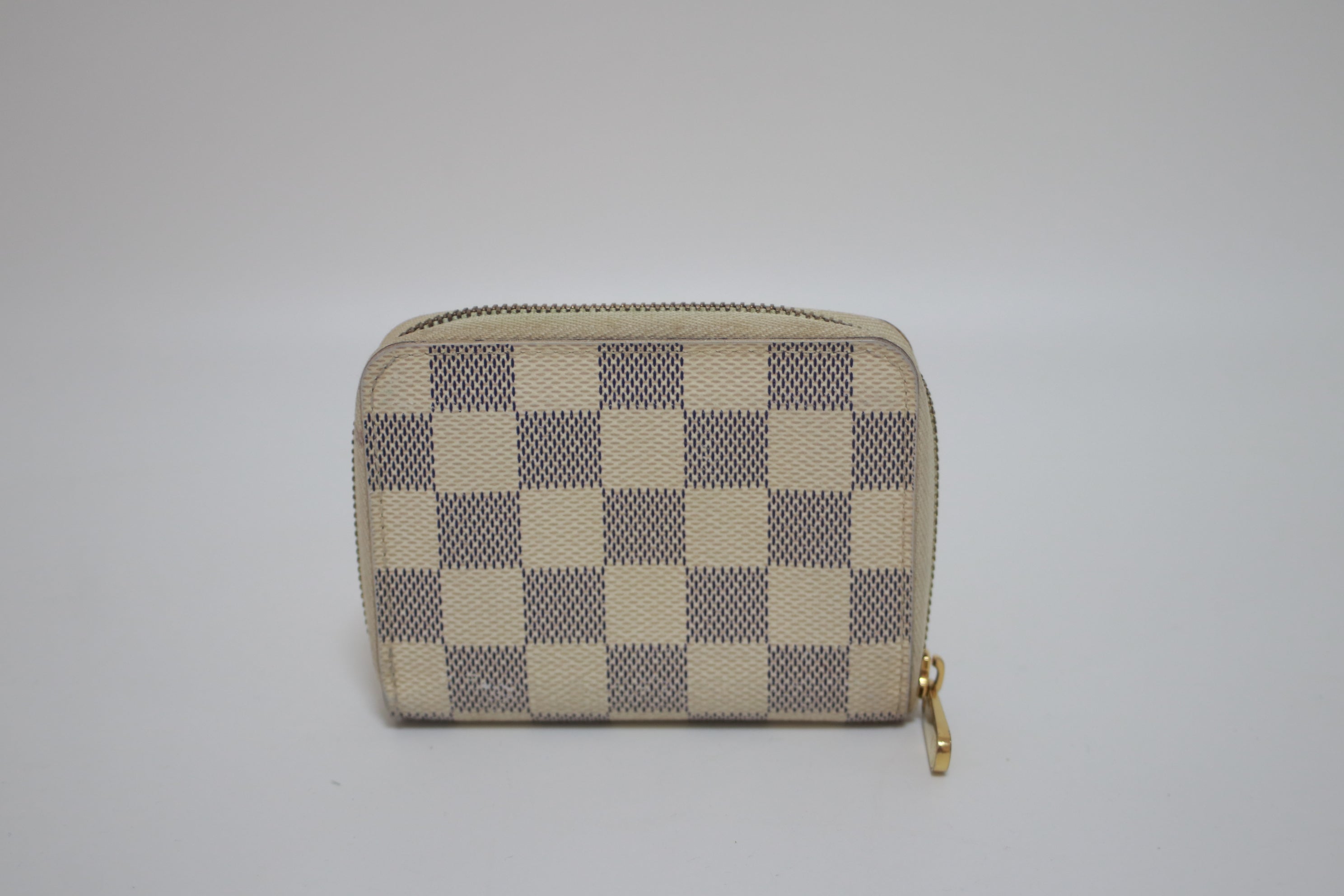 LV Zippy Compact Wallet Damier Azur Used (7594)