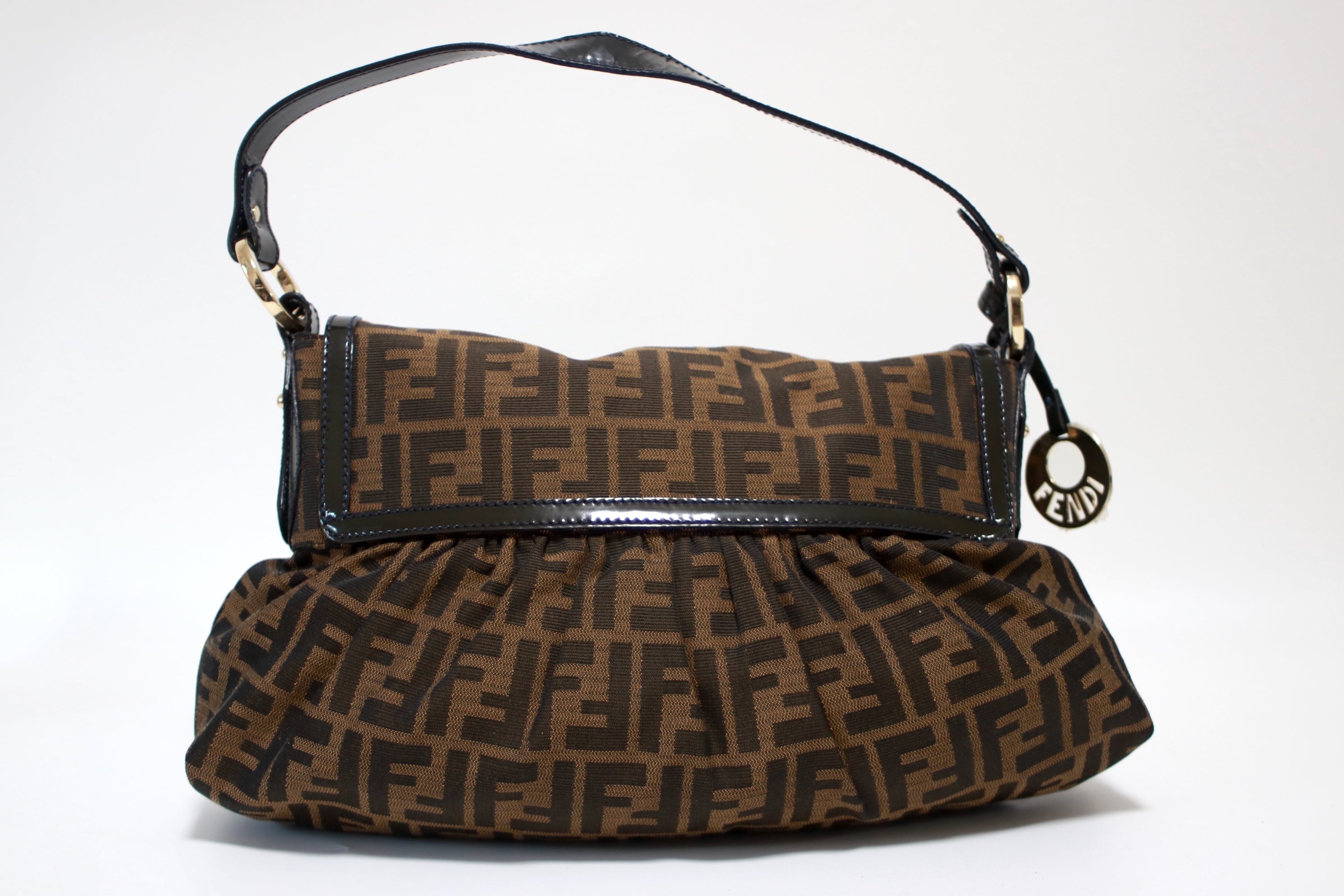 Fendi Zucca Shoulder Bag Used (7658)