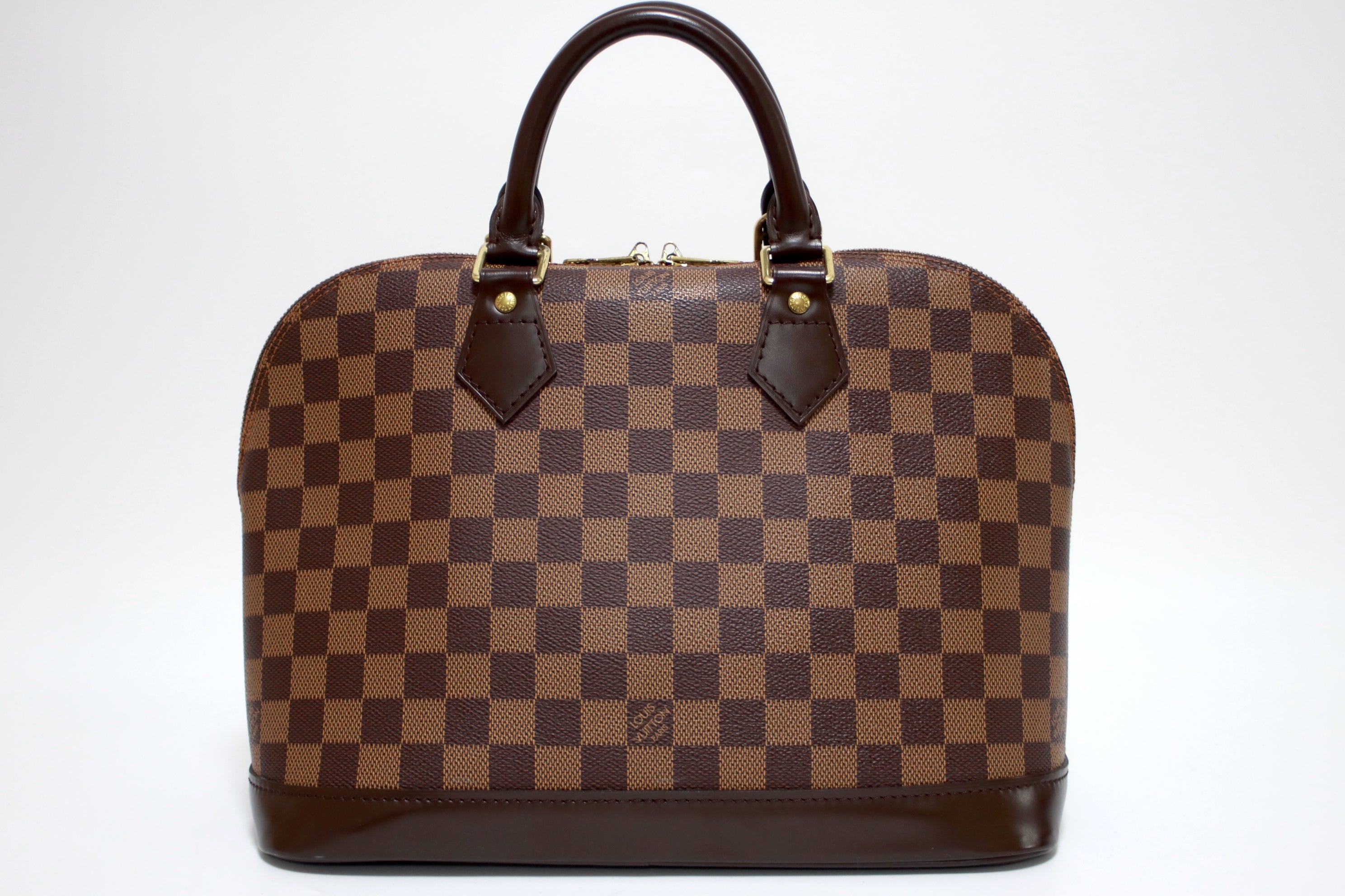 Louis Vuitton Alma Pm Damier Ebene Handbag (7671)