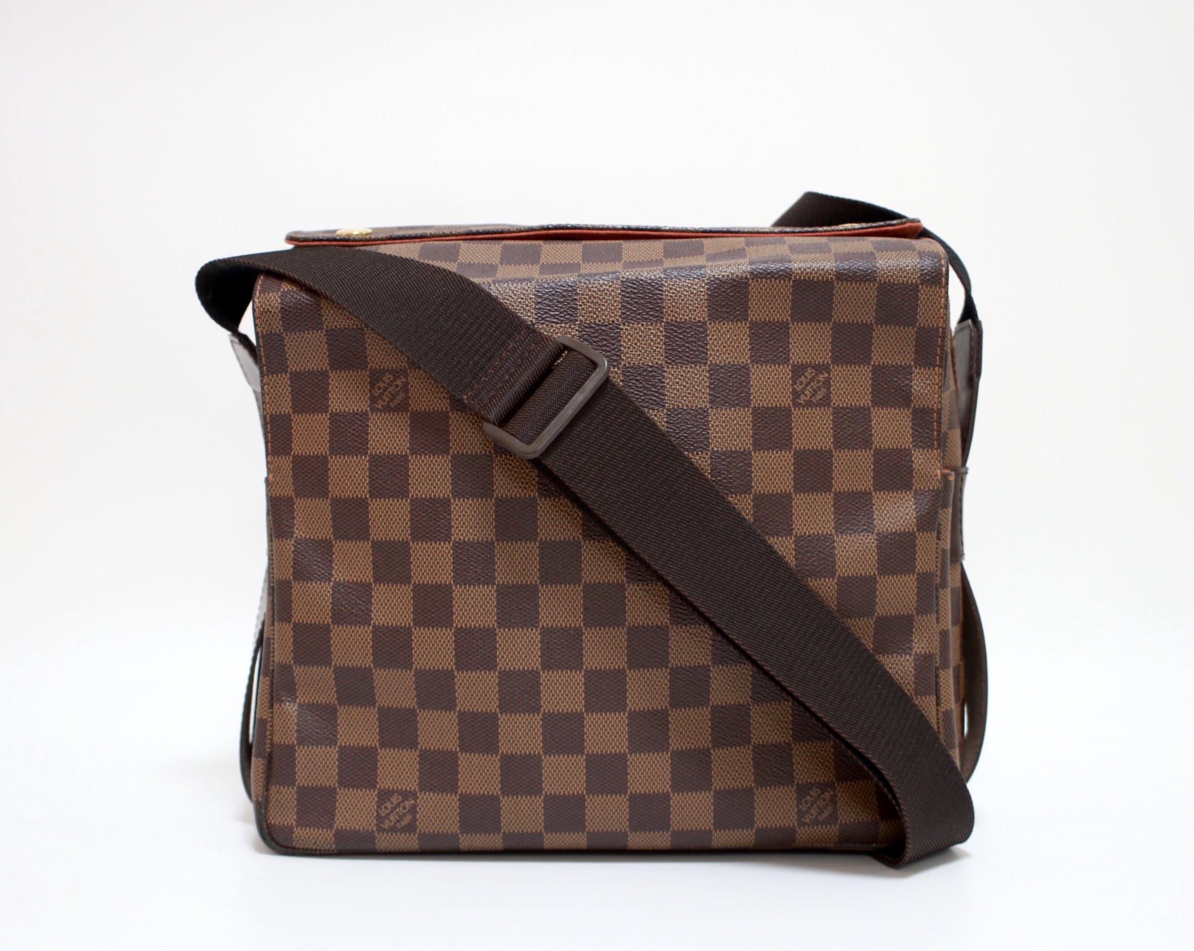 Louis Vuitton Naviglio Damier Ebene Messenger Bag Used (7716)
