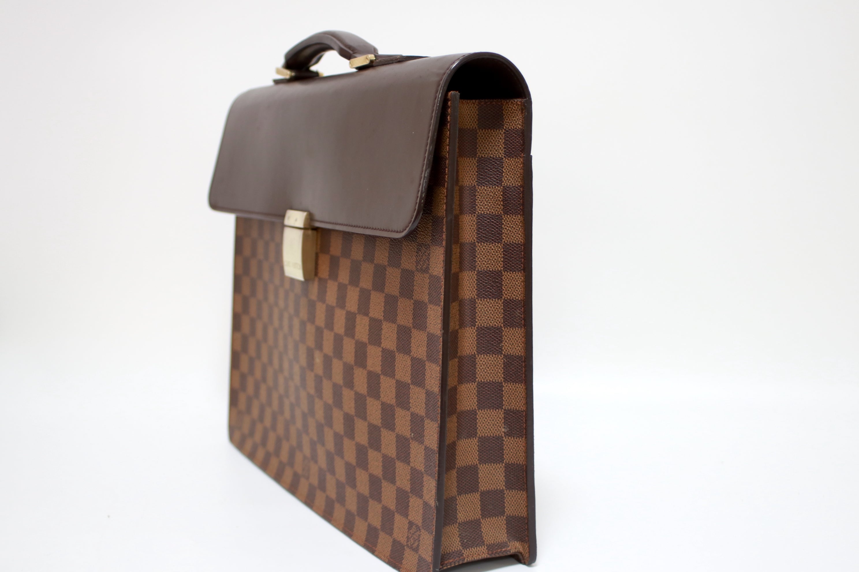 Louis Vuitton Altona Damier Ebene Briefcase Used  (7723)