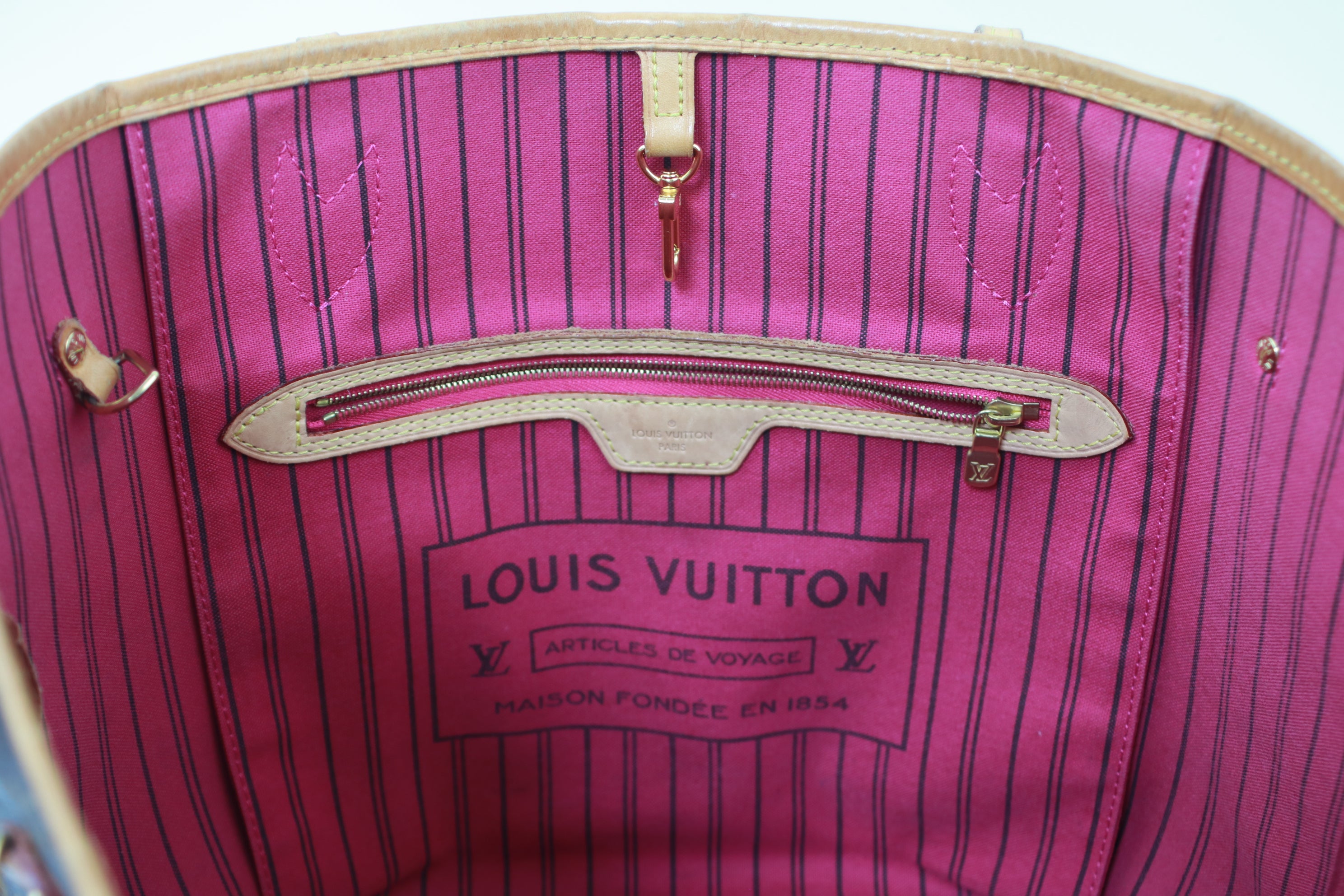 Louis vuitton neverfull mm on sale pink