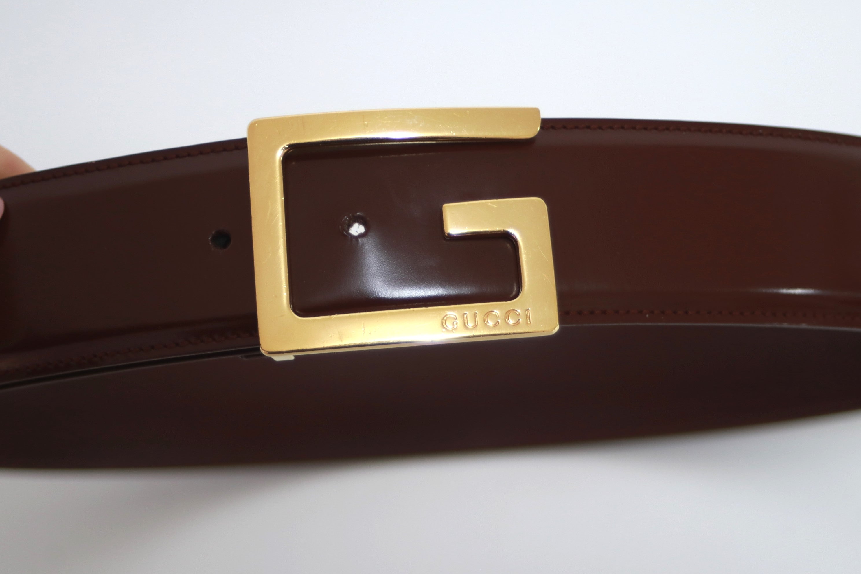 Gucci Brown Belt Size 75 Used (7151)