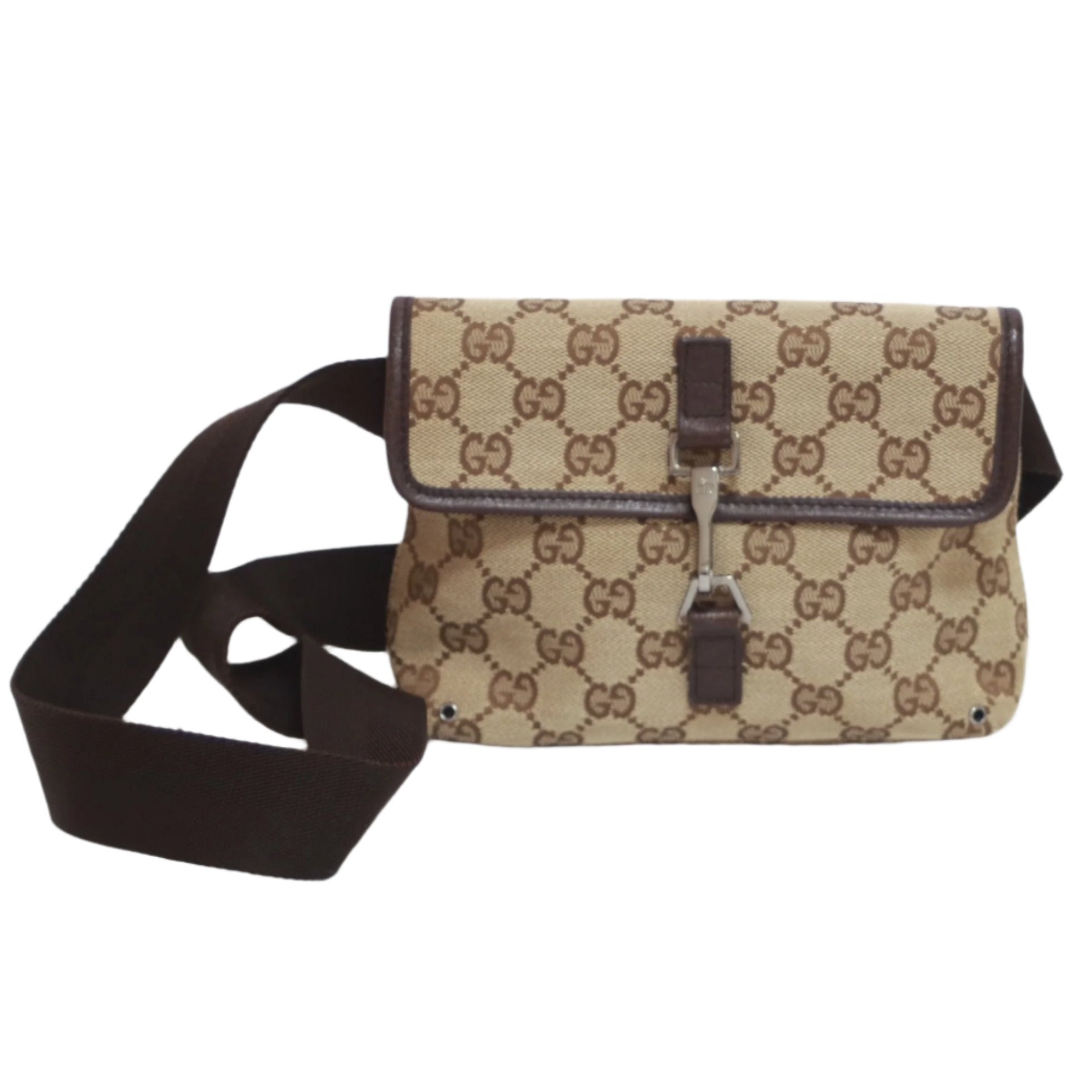 Gucci Waist Pouch Bag Brown Used