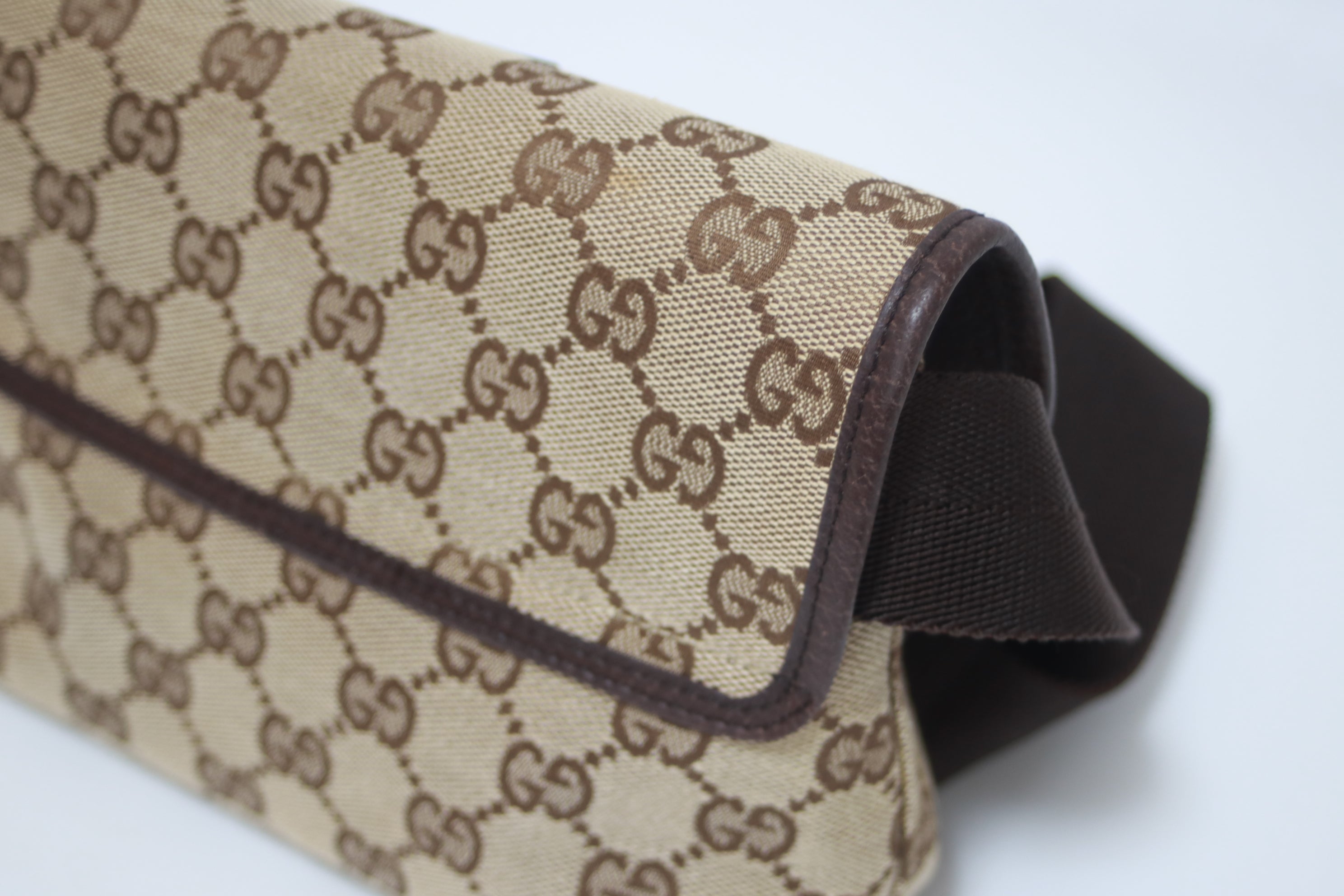 Gucci Waist Pouch Bag Brown Used