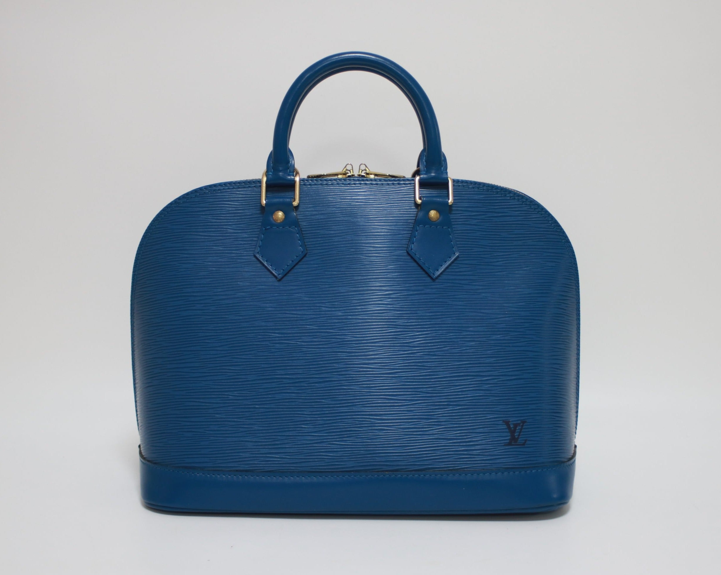 Louis Vuitton Alma PM Epi Blue Used (7692)