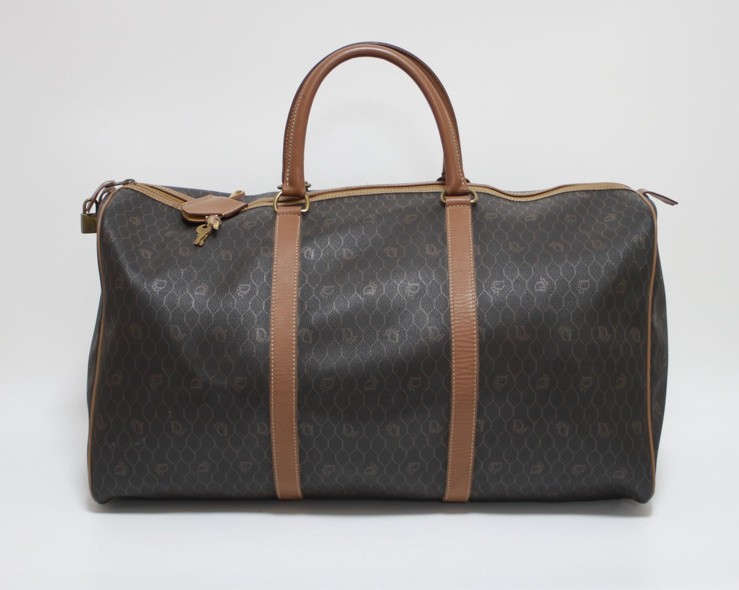 Dior Honeycomb Vintage Duffle Bag Used (7519)
