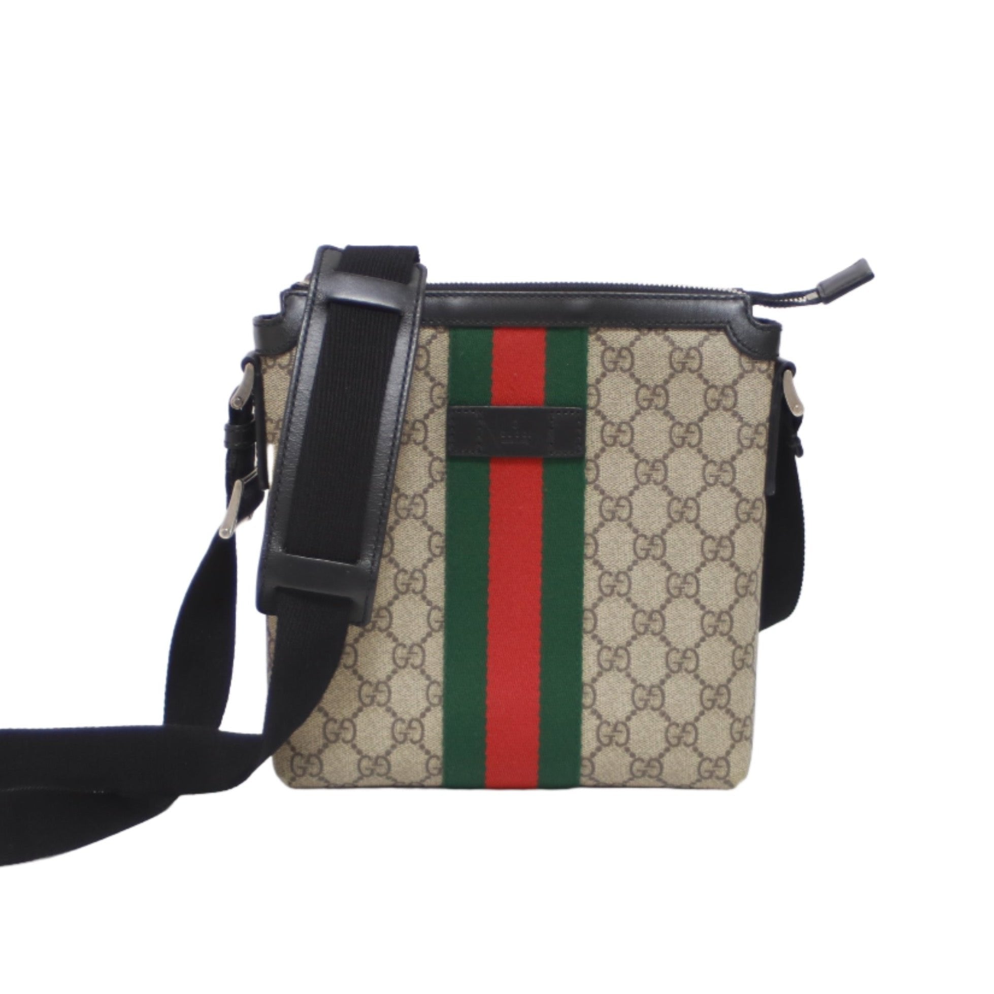 Gucci Slim Web Crossbody Shoulder Bag Used