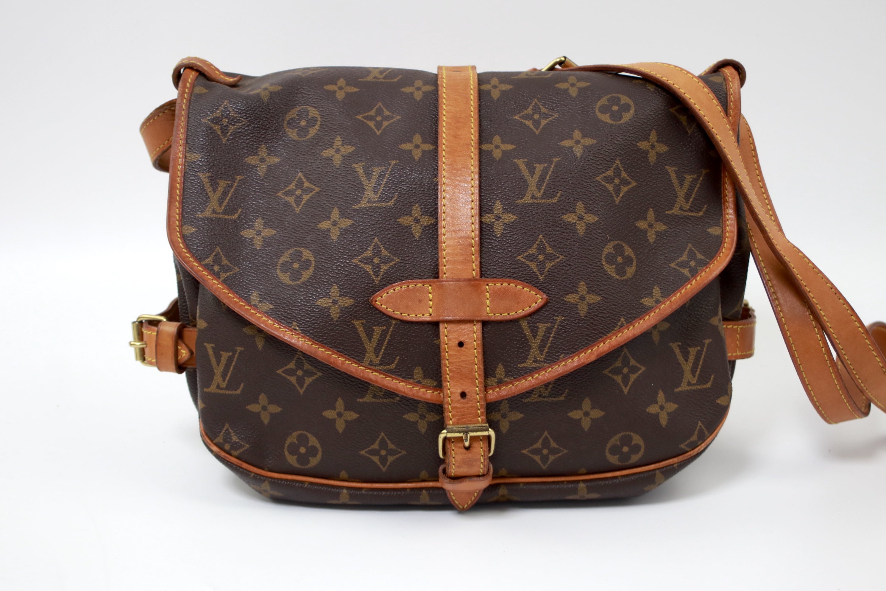 Louis Vuitton Monogram Saumur 45 - Brown Shoulder Bags, Handbags